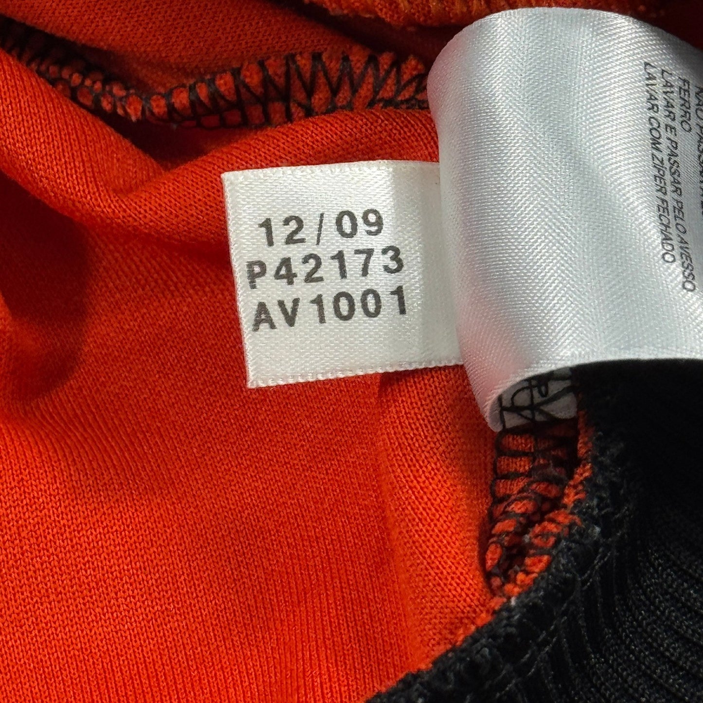 VTG Adidas Netherlands Track Jacket mens 2XL Black Red World Cup South Africa