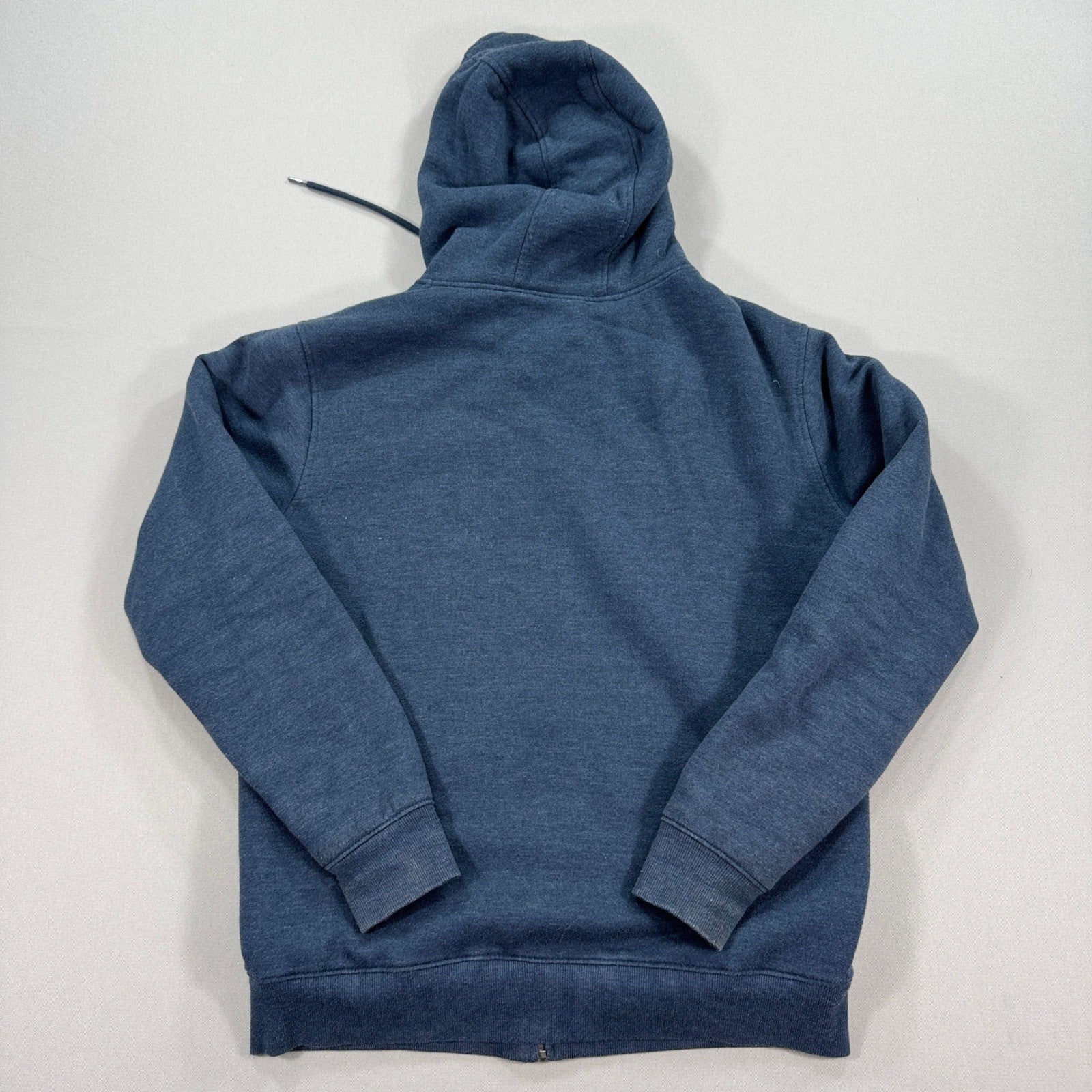 Quiksilver Sherpa Lined Hoodie Zip Up Fleece Insulated mens Medium Blue Skater