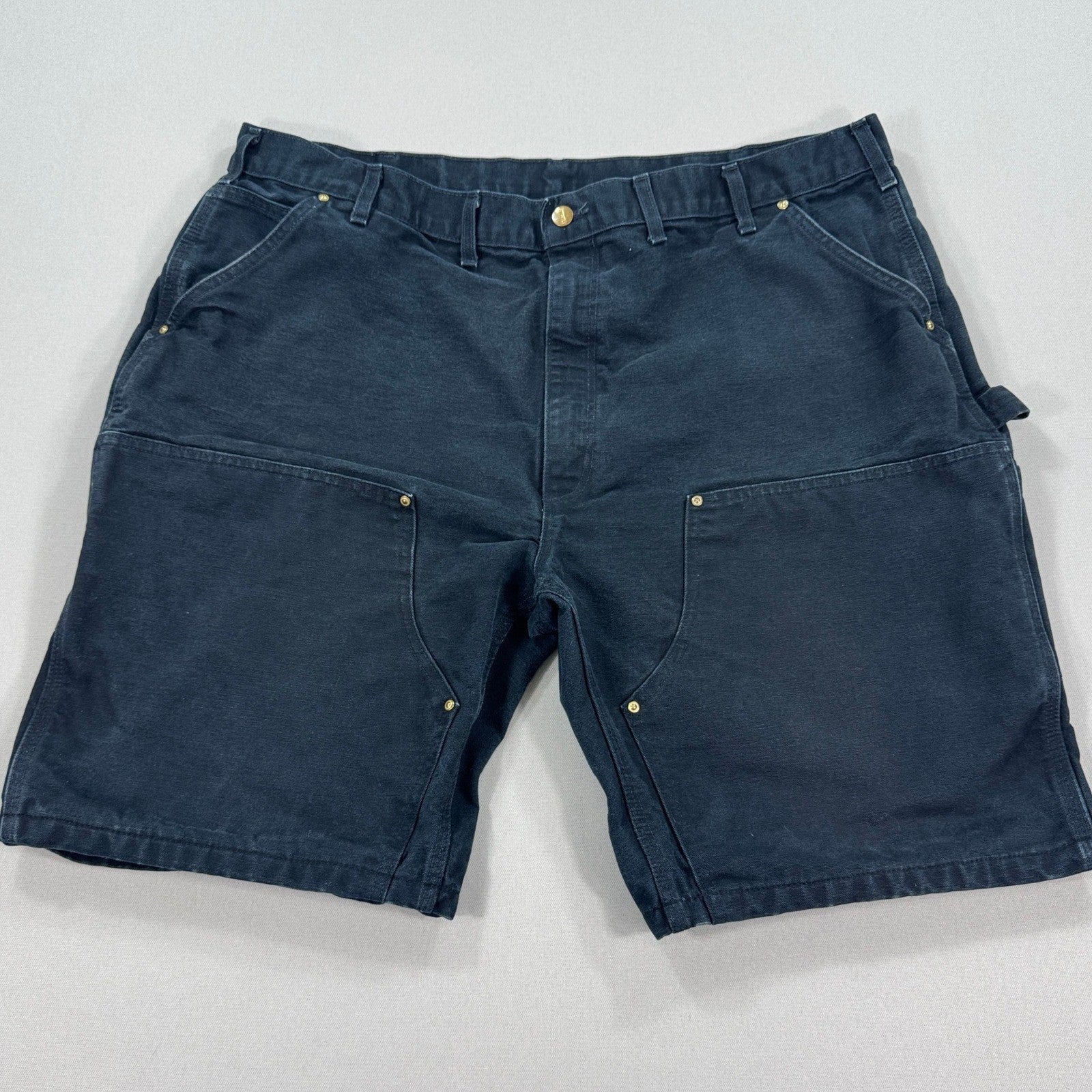 Carhartt Helmets to Hardhats Shorts Mens Size 40 Black Double Knee Made In USA