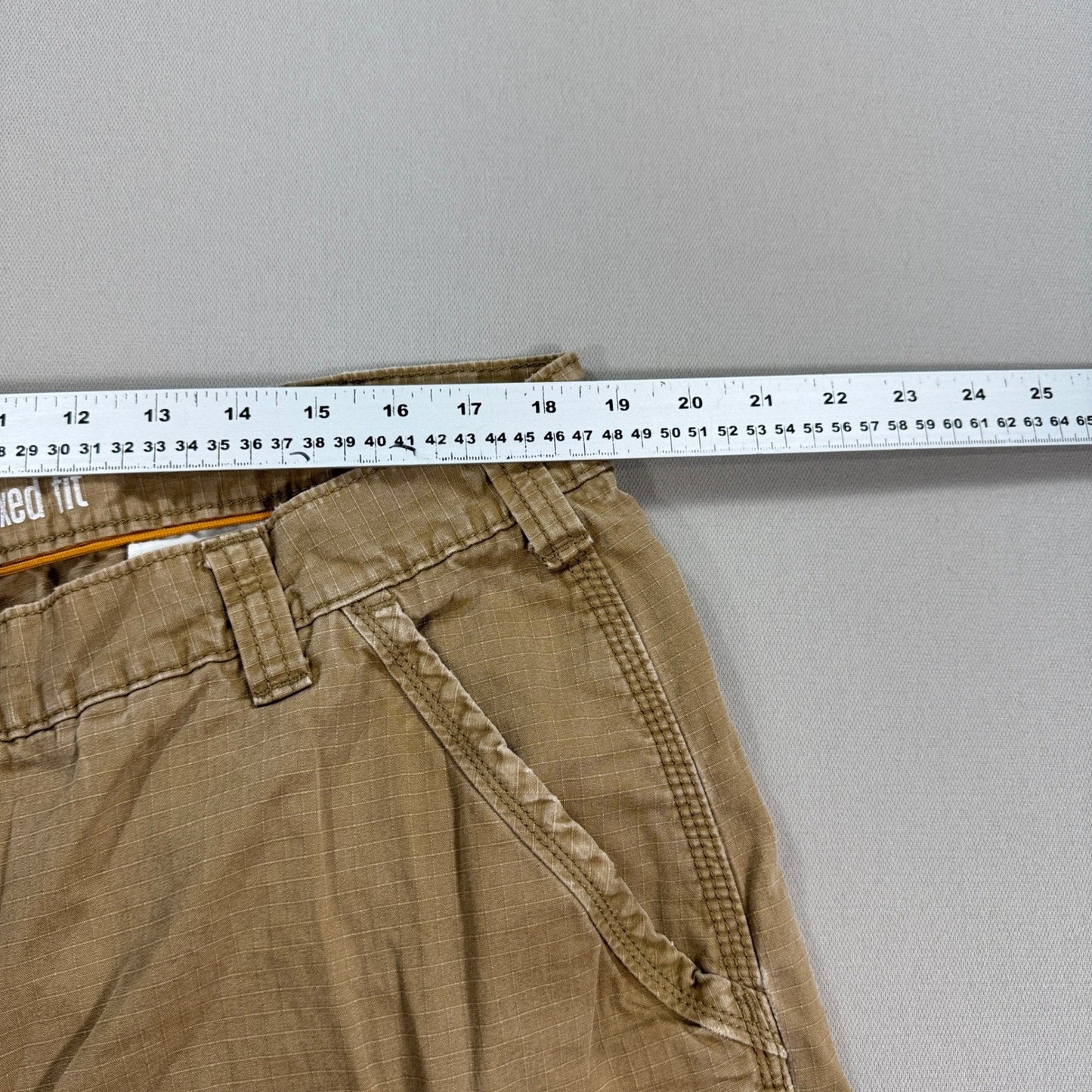 Carhartt Force Cargo Pants Ripstop Relaxed Fit mens 42x34 Khaki Utility Work
