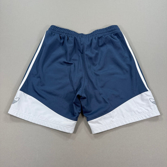 Adidas Bandrix Shorts mens Medium Blue White 3-Stripe Drawstring