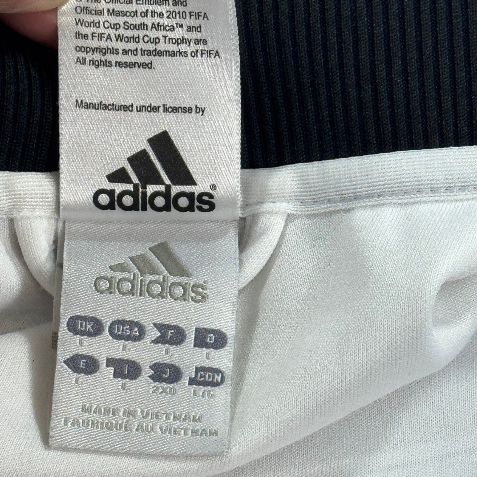 Adidas 2010 FiFA World Cup South Africa Germany Football Track Jacket Large Y2K