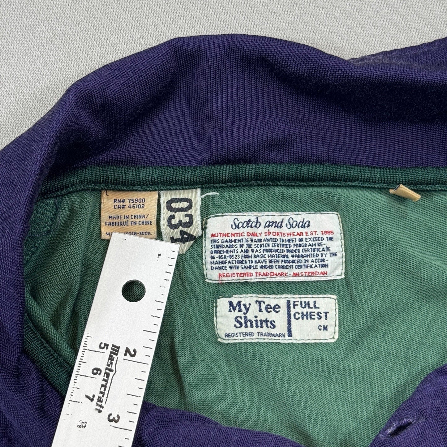 Vintage Scotch & Soda Shirt Mens Large Father And Son Long Sleeve Polo