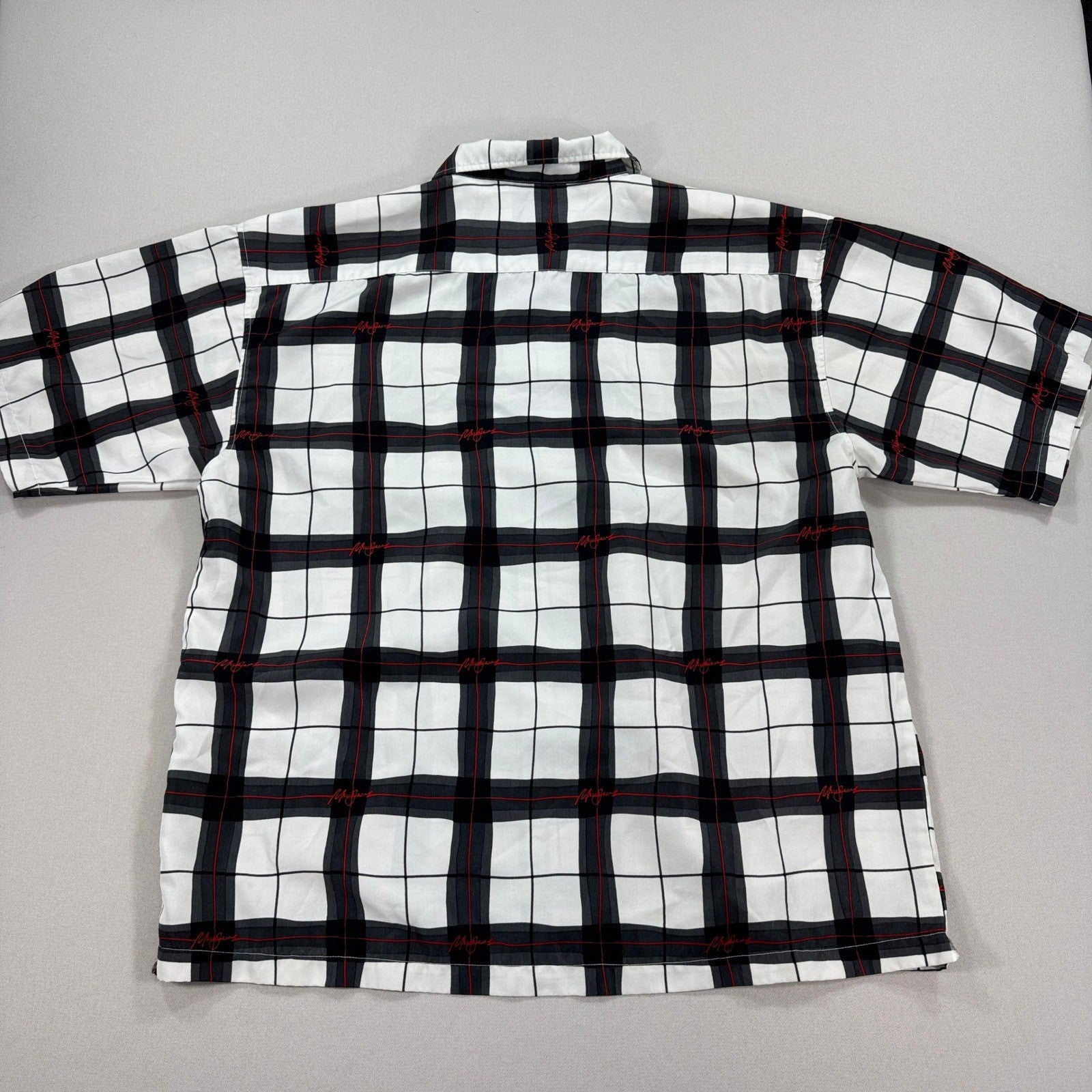 Mecca Jeans Company Shirt Button Up Short Sleeve Multicolor Plaid mens 2XL