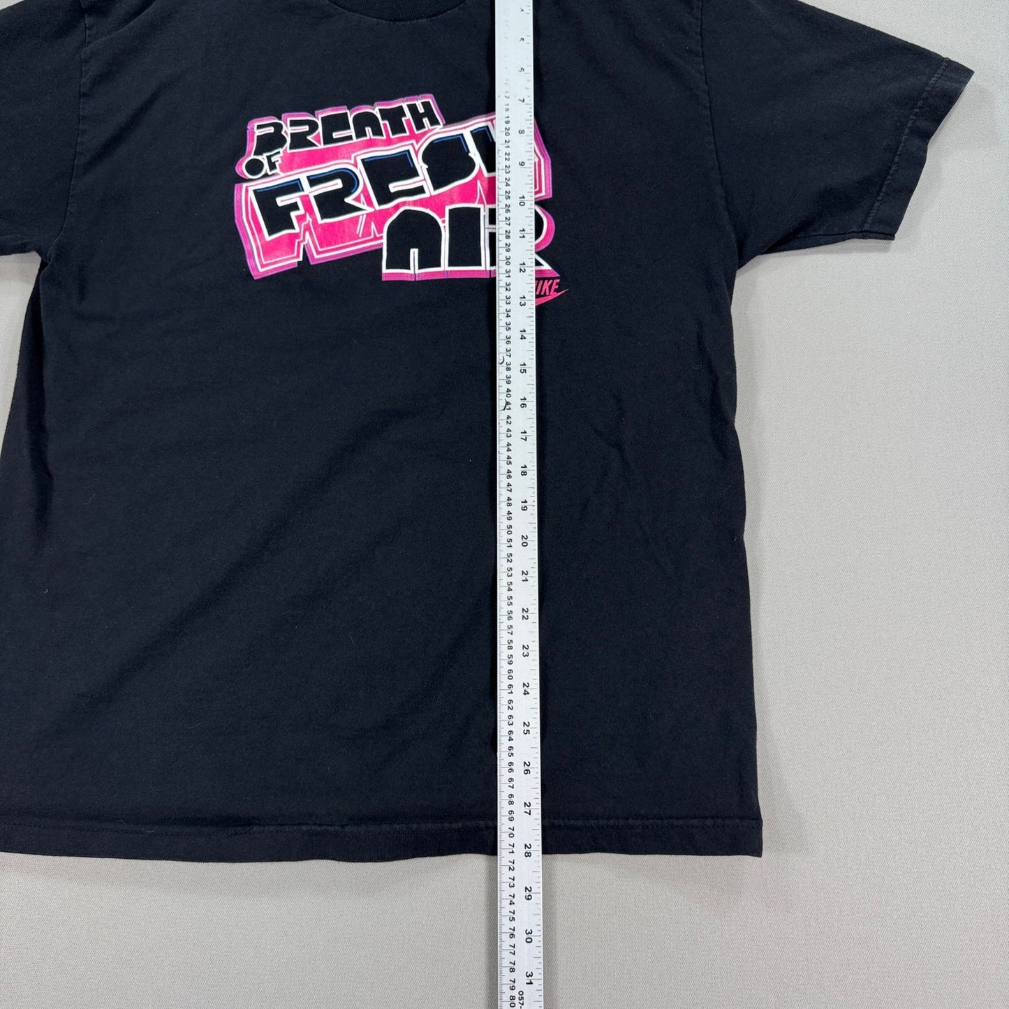 VTG Nike Breath of Fresh Air T-Shirt mens Large 3D Graphic Short Sleeve Y2K