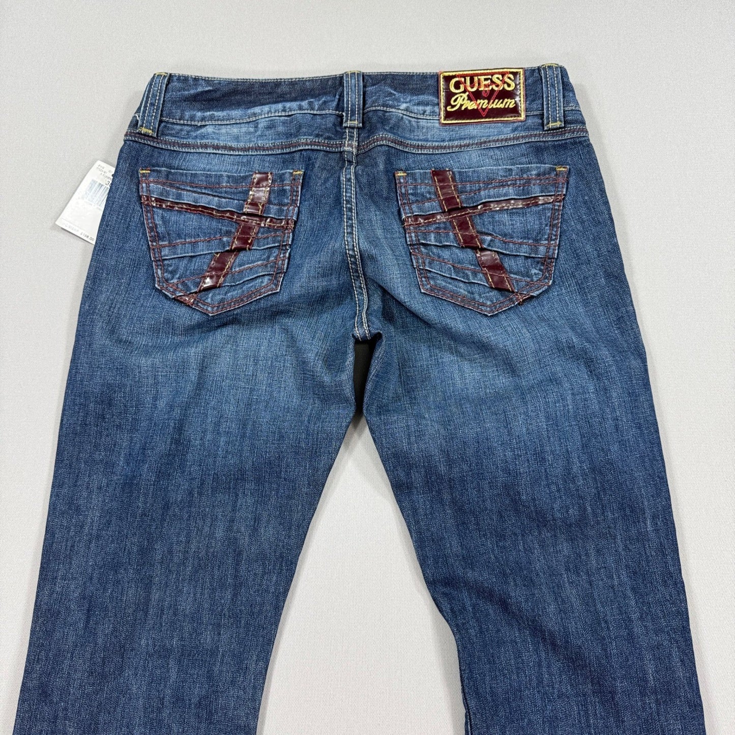 NWT Guess Premium Denim Jeans Womens Size 30 Low Wasted Flared Leg