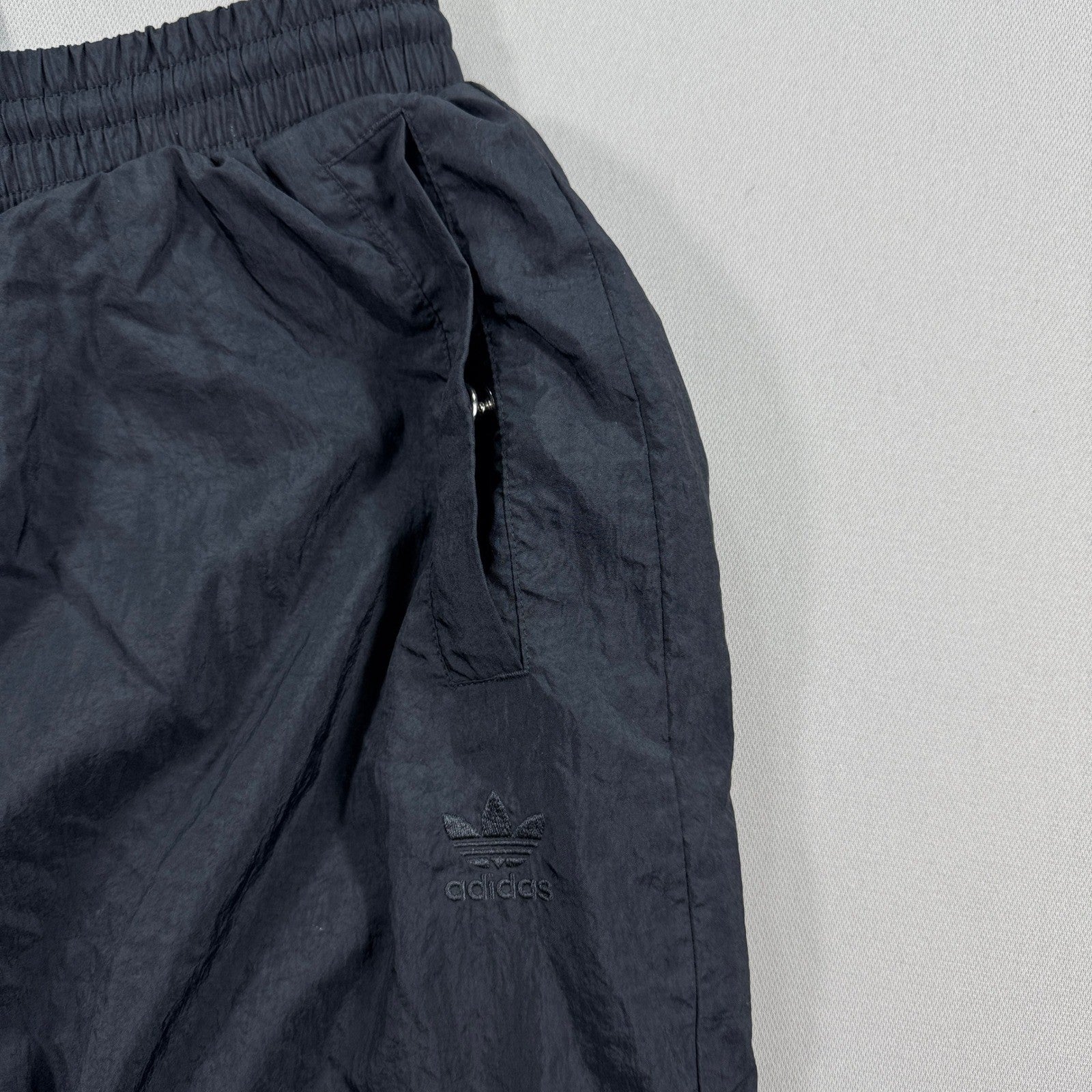 Adidas Primegreen Track Pants Womens XS Black Adicolor Slice Trefoil Joggers