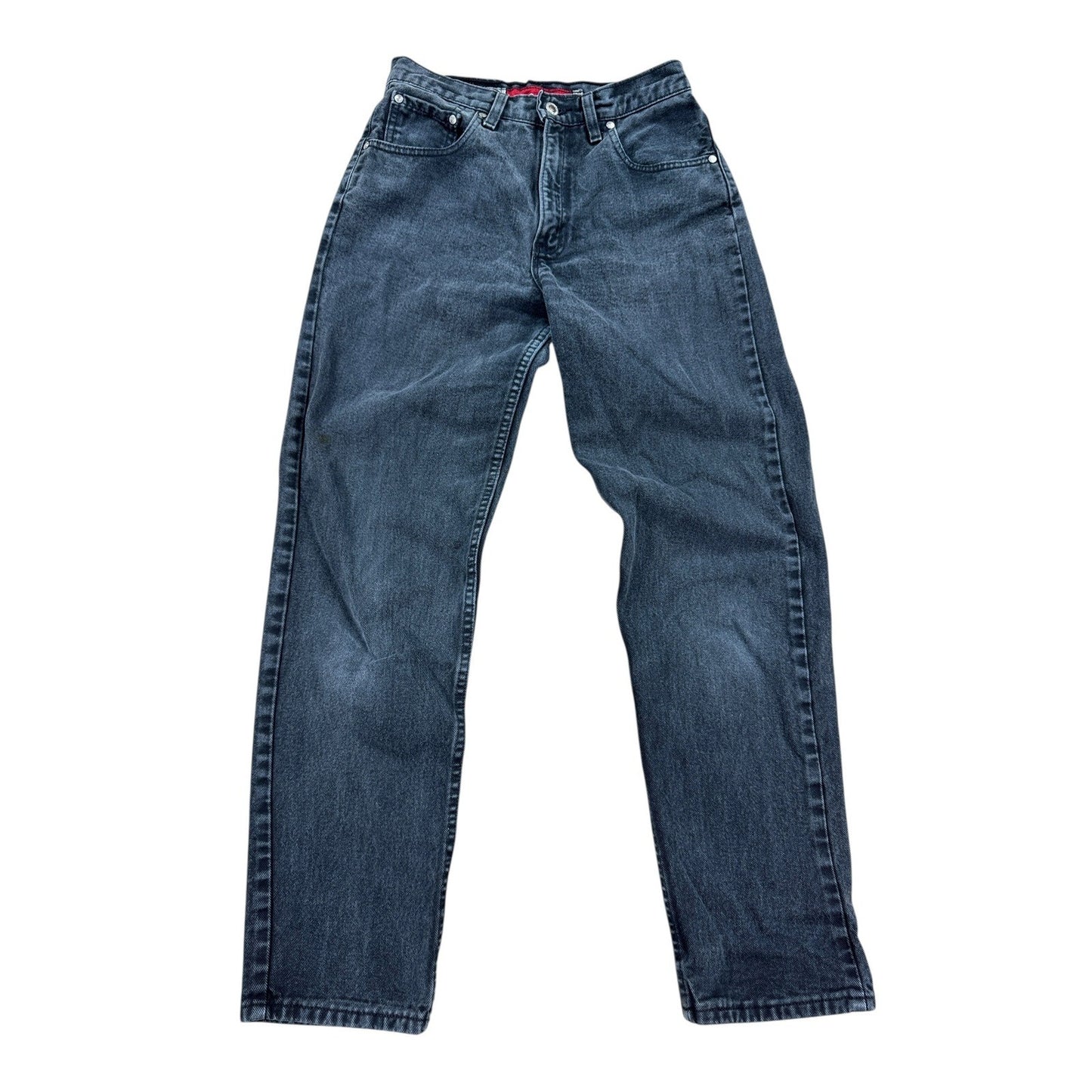 Levi's Silver Tab Jeans Men's 28x30 Black Loose Fit Dark Wash Straight Leg Baggy