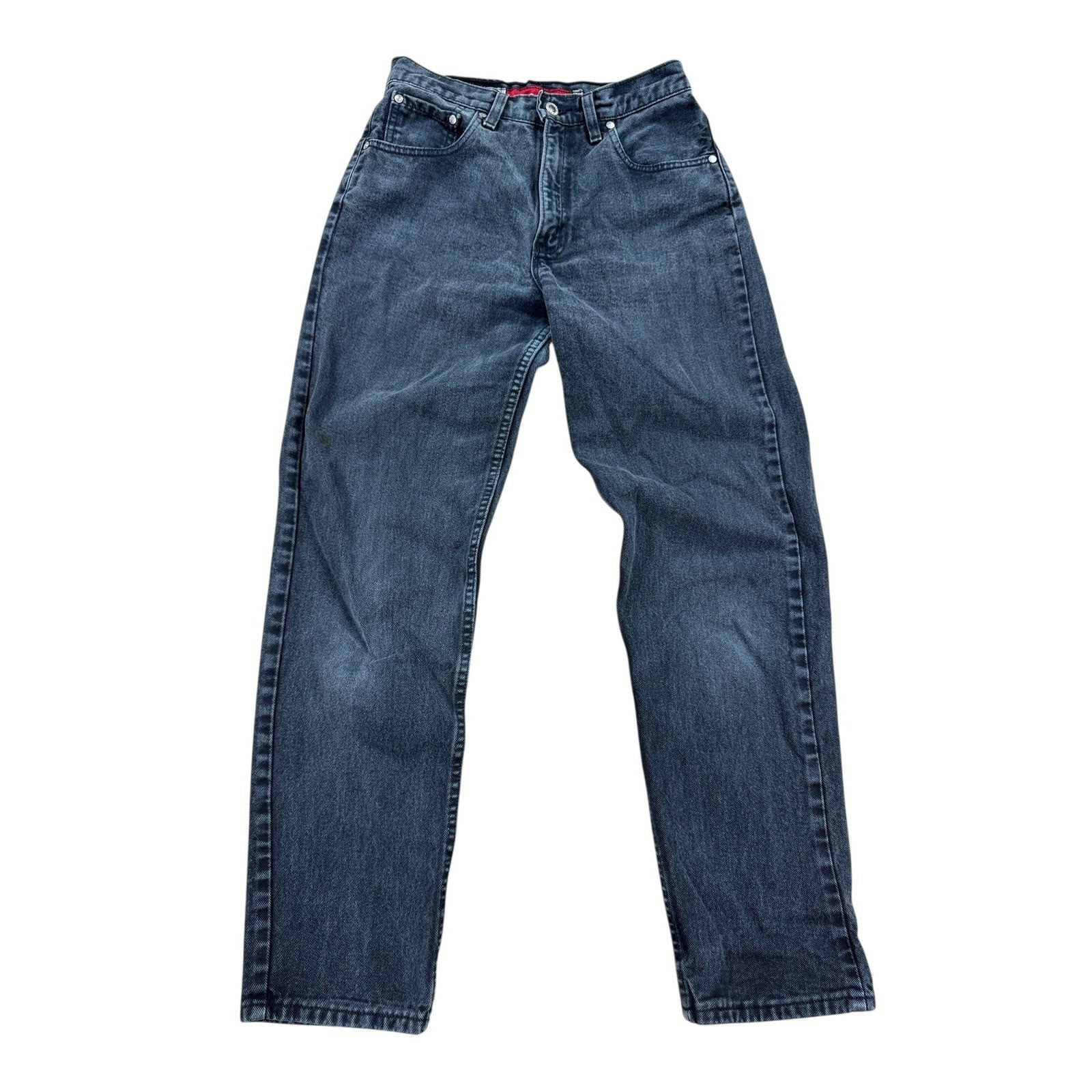 Levi's Silver Tab Jeans Men's 28x30 Black Loose Fit Dark Wash Straight Leg Baggy