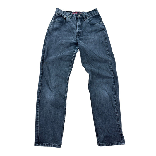 Levi's Silver Tab Jeans Men's 28x30 Black Loose Fit Dark Wash Straight Leg Baggy