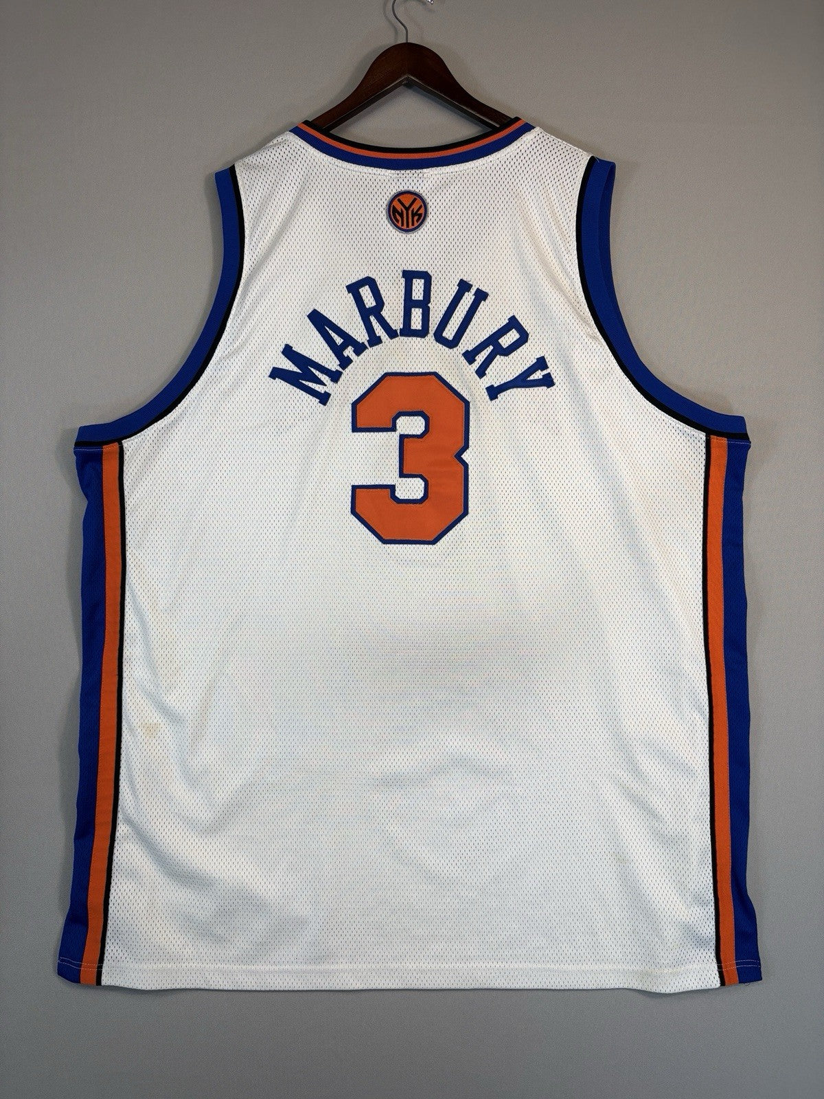 Vintage Adidas New York Knicks Stephon Marbury #3 jersey Reebok sz 56 Basketball