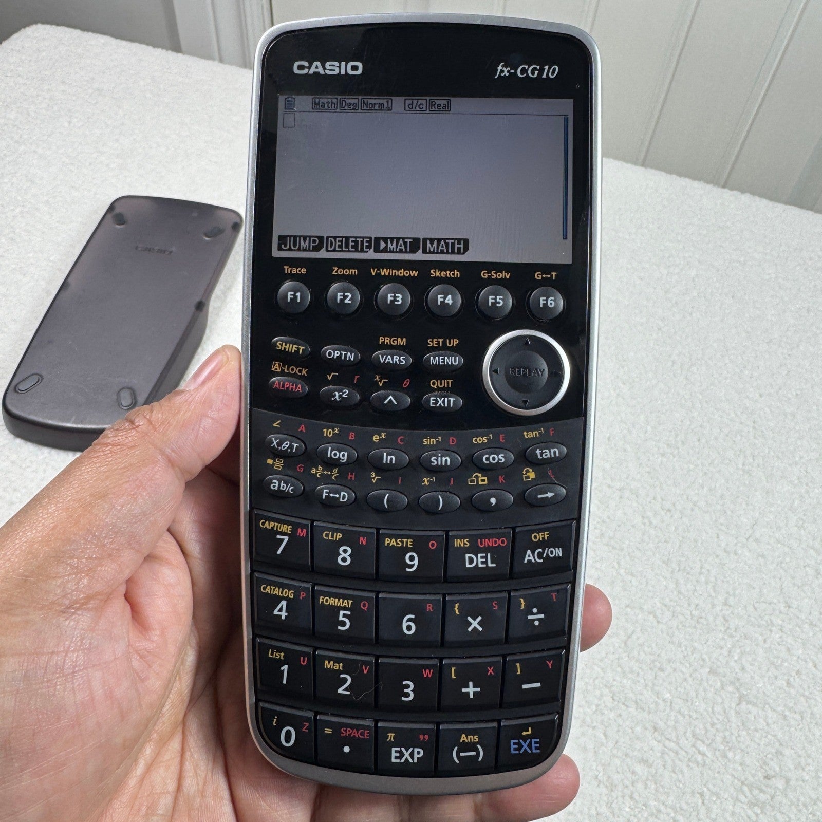 Casio fx CG 10 Color Graphing Calculator With Cover - Tested and Working