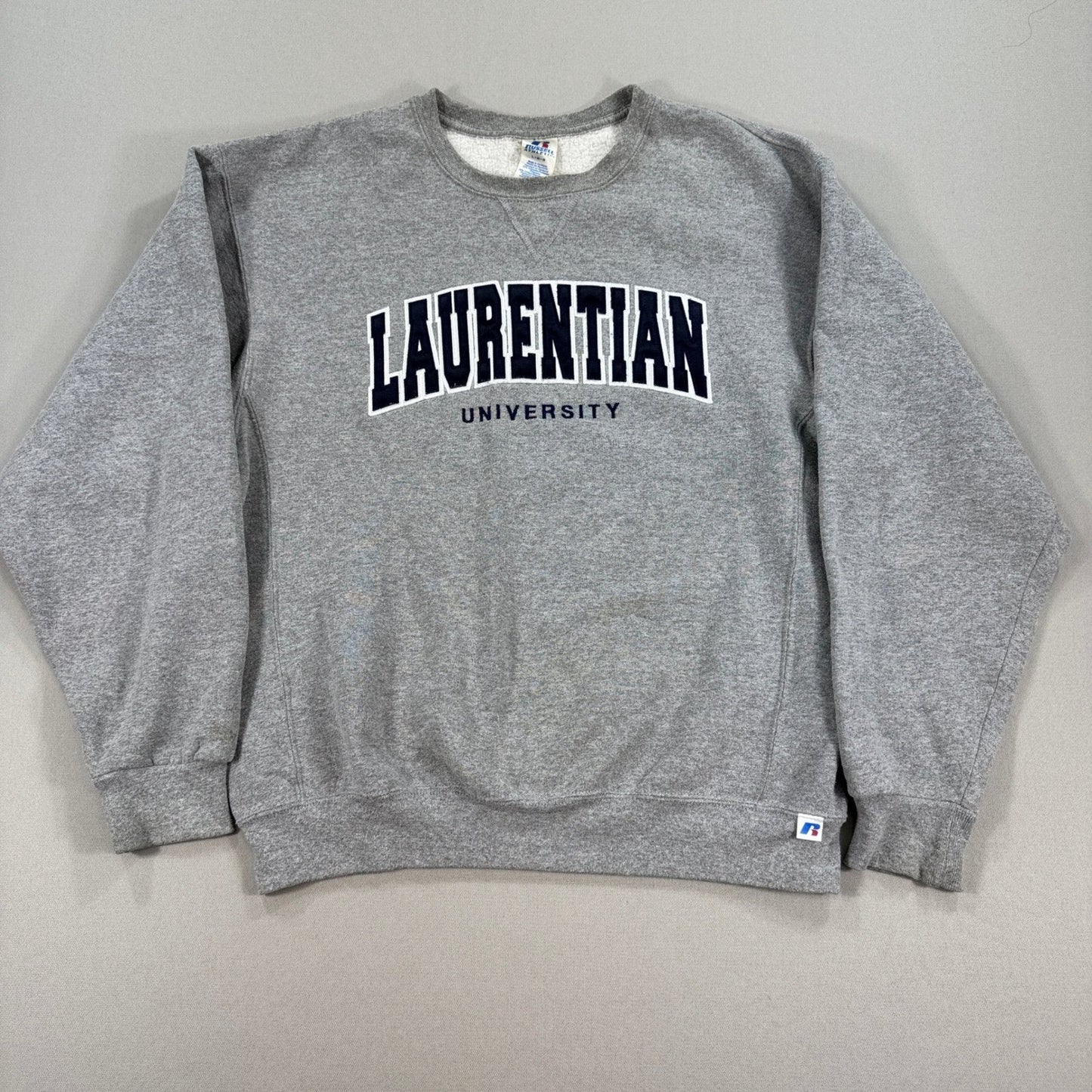 Vintage Laurentian University Pullover mens Large Sweatshirt Russell Athletic