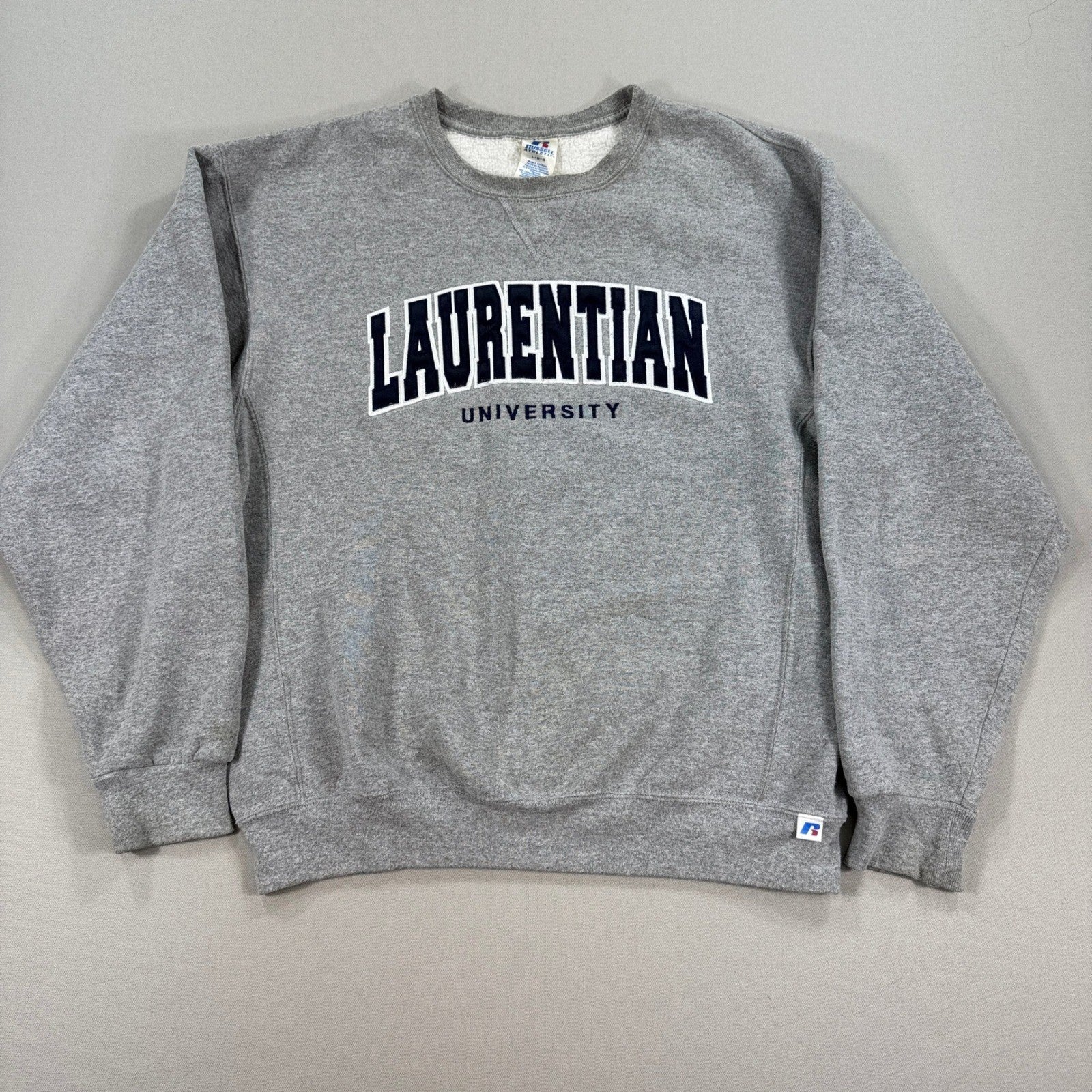 Vintage Laurentian University Pullover mens Large Sweatshirt Russell Athletic