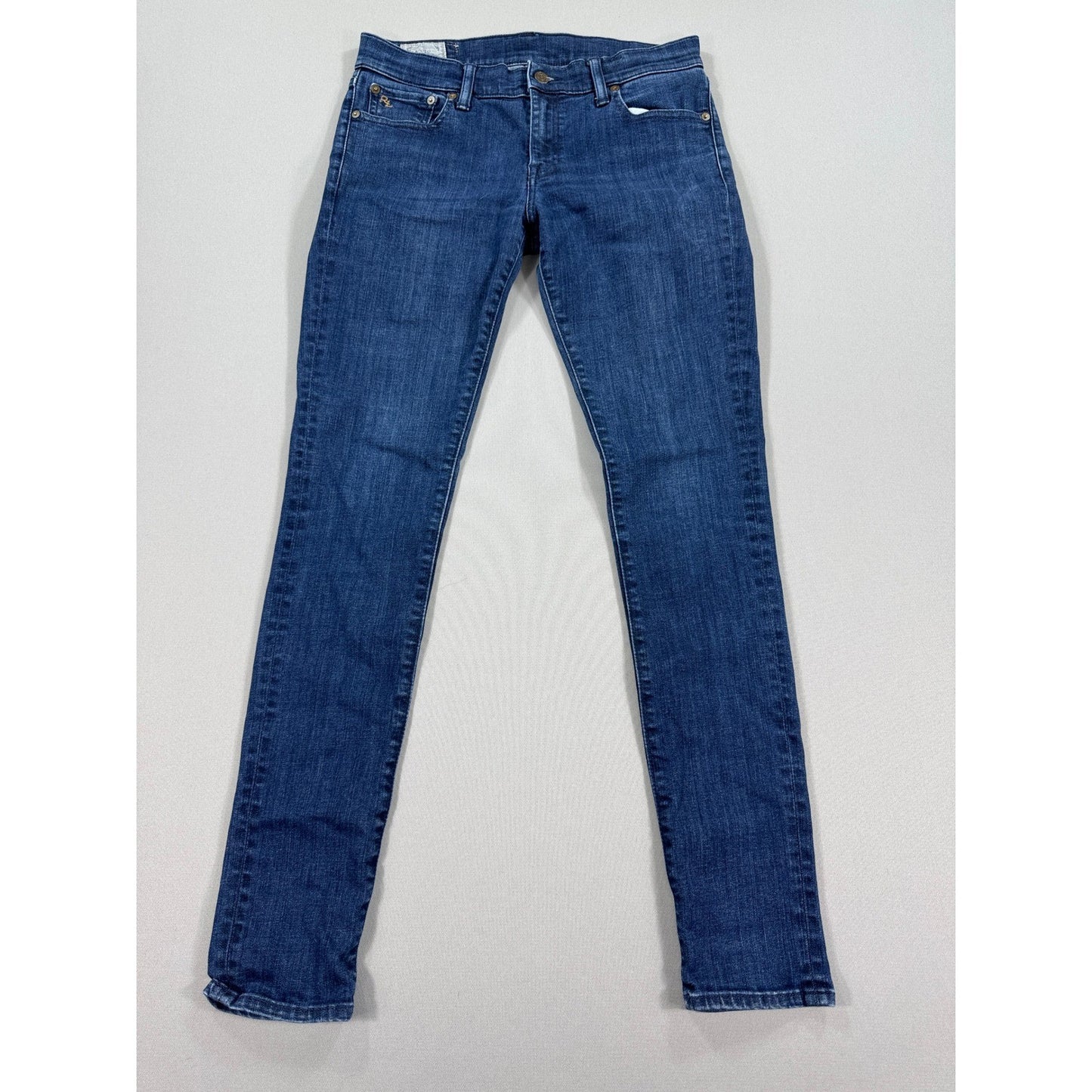 Polo Ralph Lauren Tompkins Skinny Jeans Womens Size 29 Blue Denim Dark Wash