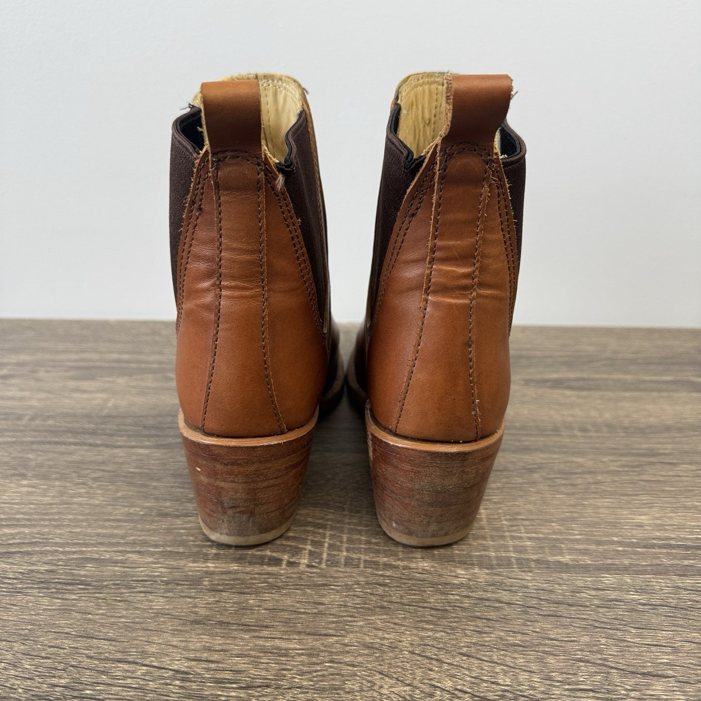 Red Wing Harriet Boots Womens 7.5B Pecan Boundary Brown Leather Heeled Ankle