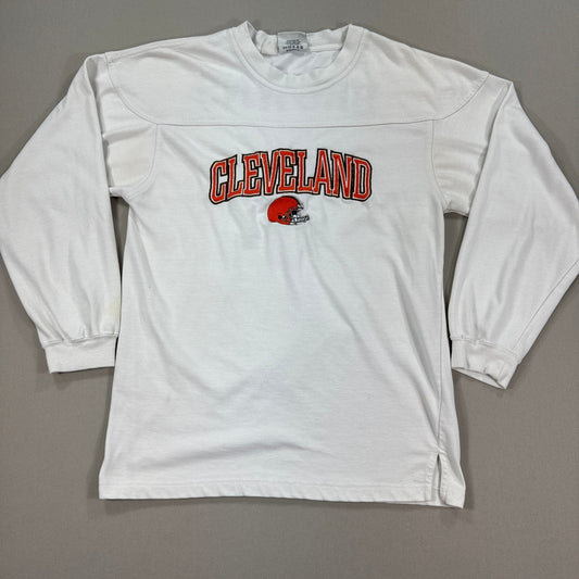 Vintage Lee Cleveland Browns Home NFL Football T-Shirt Sports mens Medium White