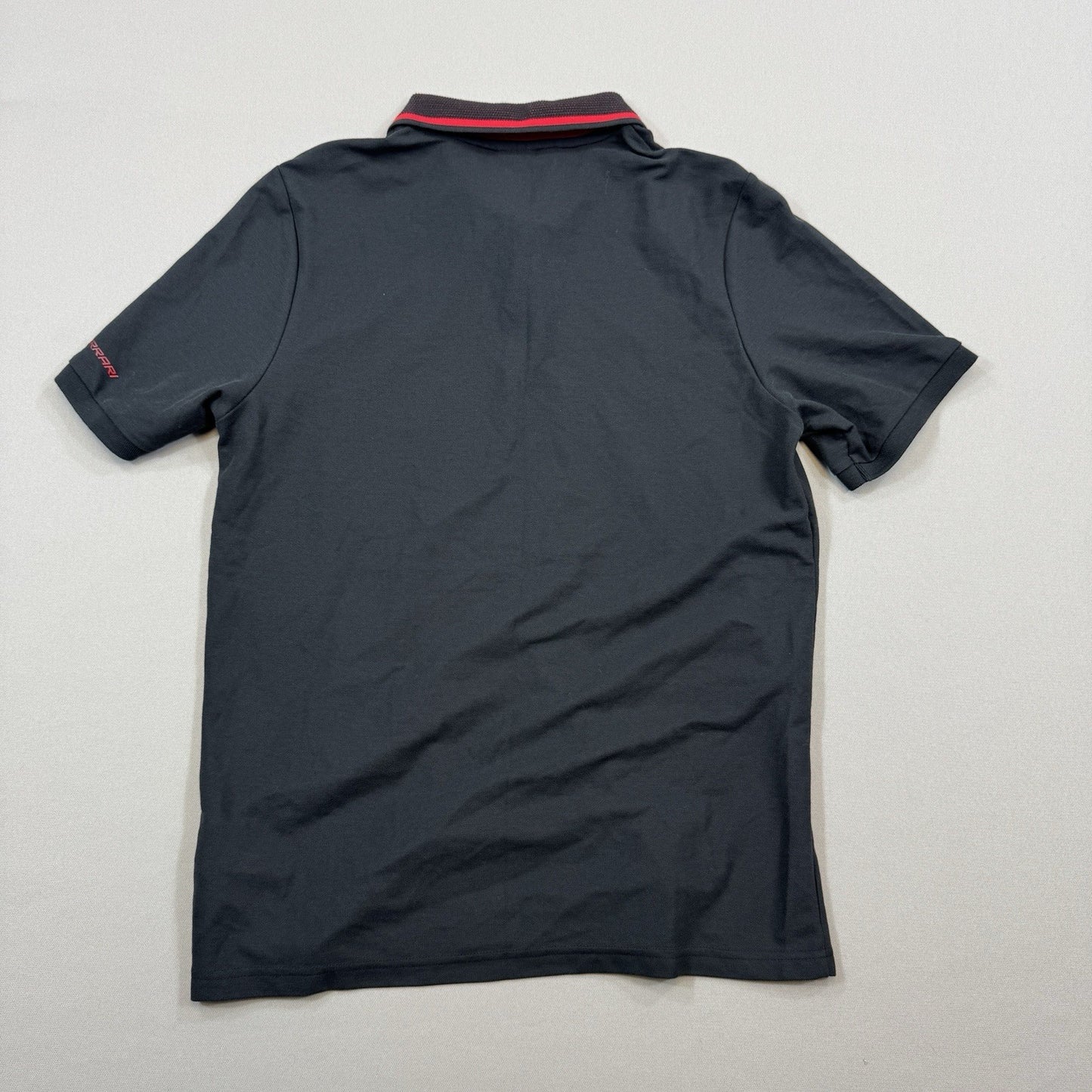 Puma Scuderia Ferrari Race Polo Shirt mens Medium Black Regular Fit Collared