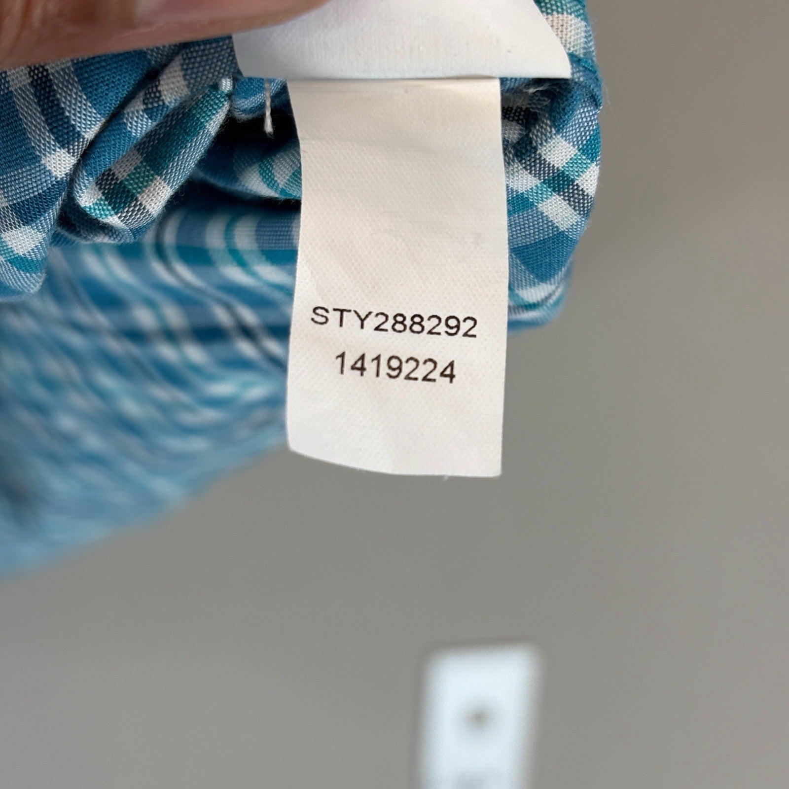 LL Bean Kennebunk Sport Shirt Mens Large Check Button Down Wrinkle Free