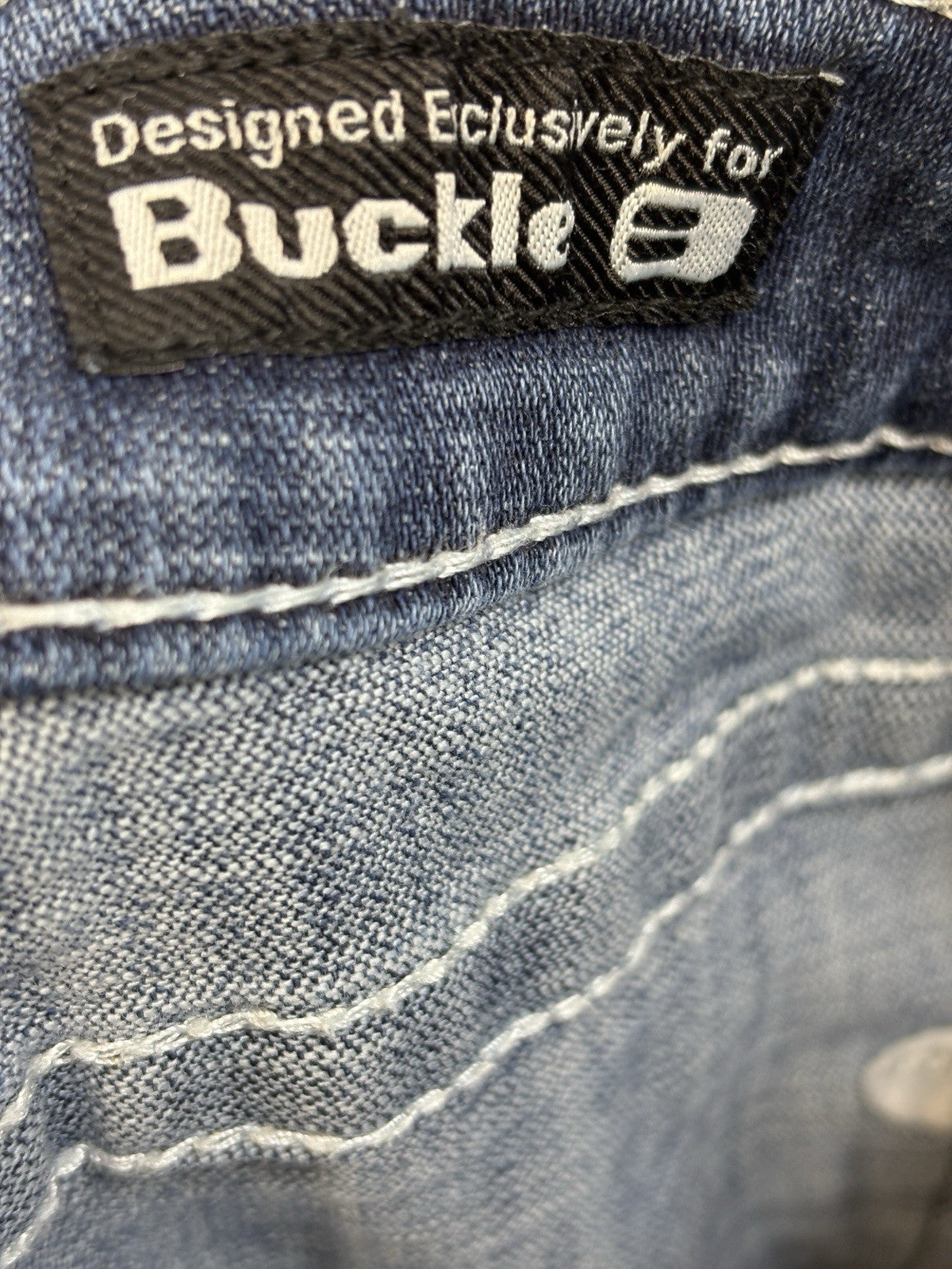 Salvage Supply Co Mayhem Straight Regular Fit Jeans 36x32 Blue Wash SLVG54-46