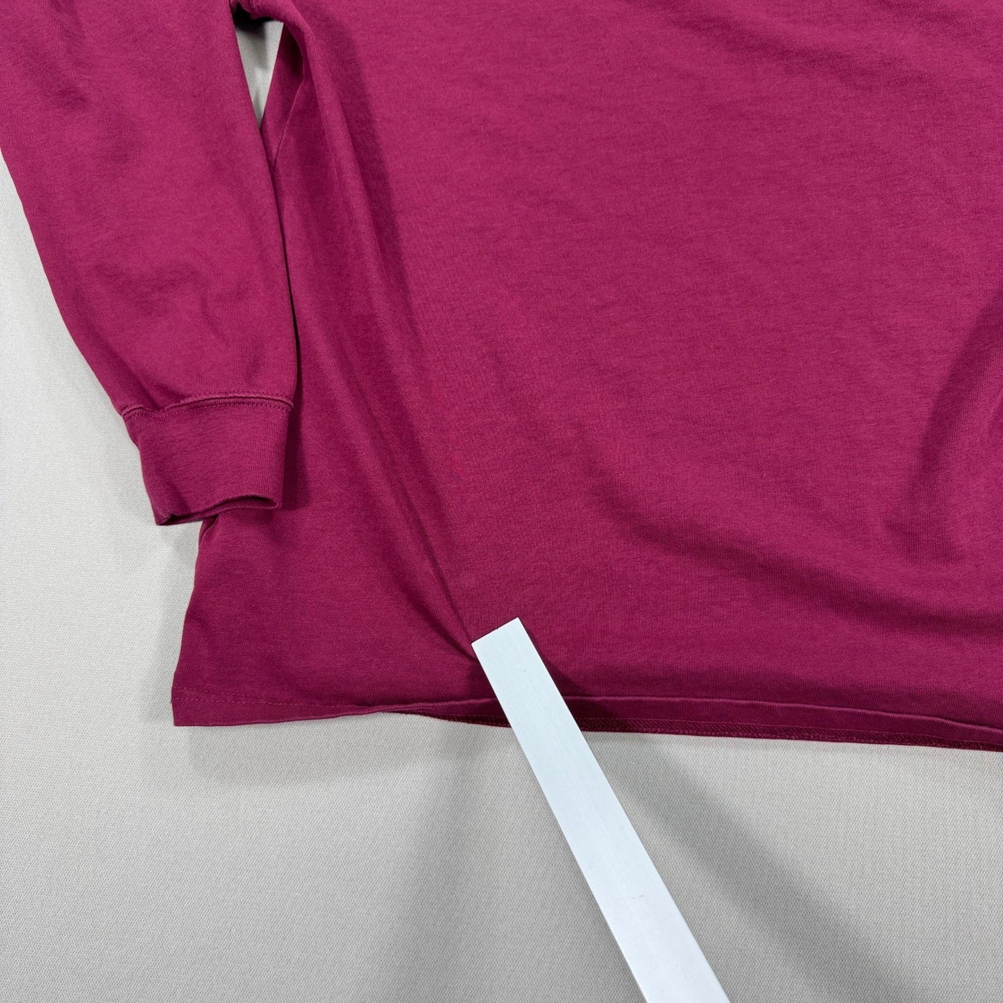 Nike Block Futura Logo Burgundy Long sleeve Shirt Medium The Nike Tee Pre-owned