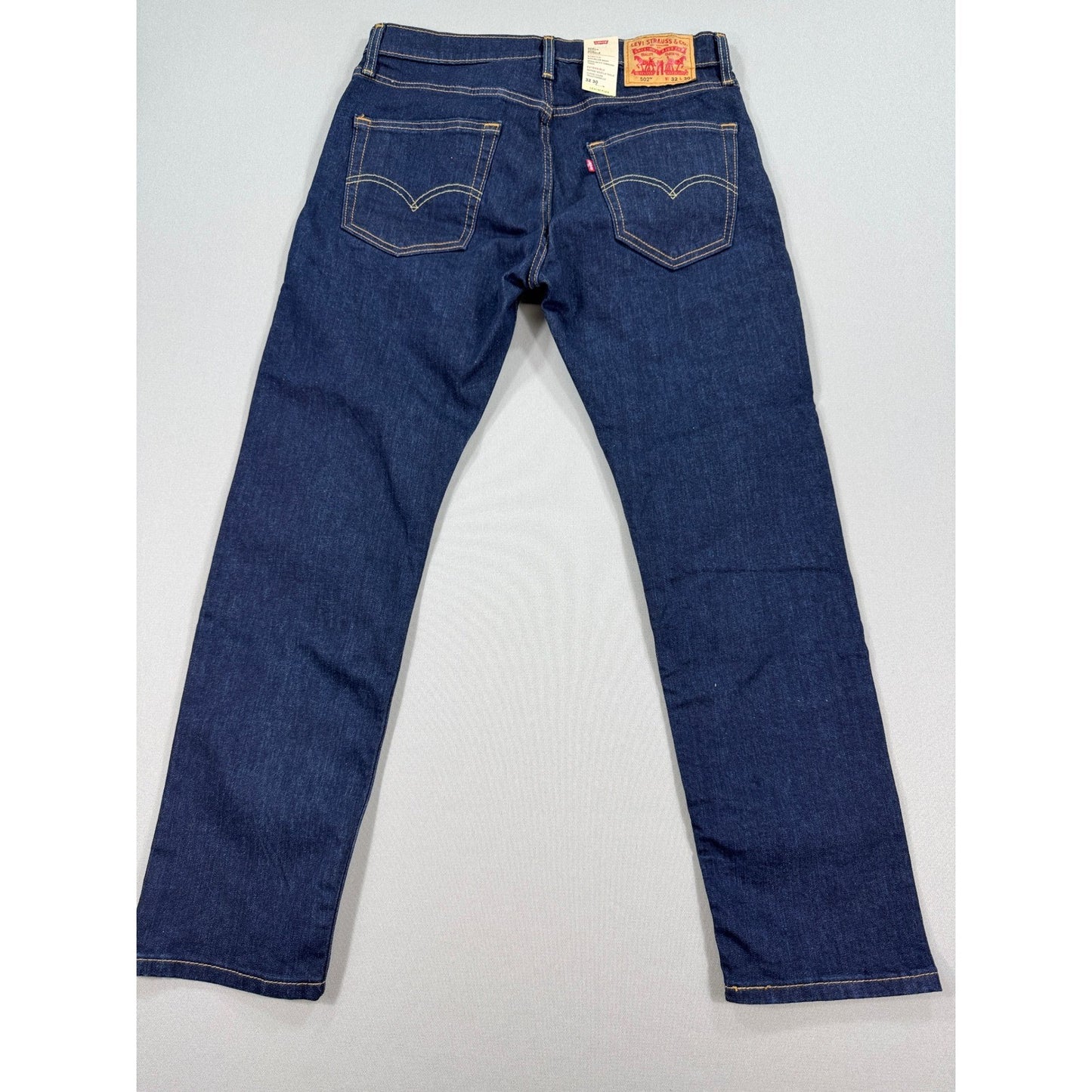 New Levi's 502 Taper Jeans Flex Stretch Dark Wash mens 32x30 Denim