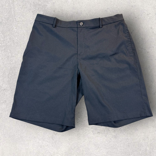 Nike Chino Shorts mens Large Black Golf Tour Dri-Fit Performance Flat Front