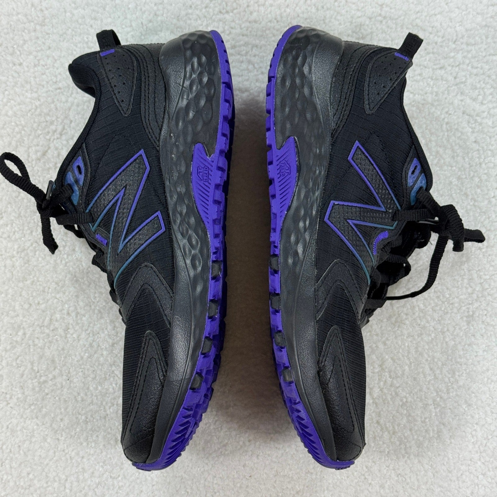 New Balance Running Shoes WT410MB7 Black Purple Womens Size 9 Athletic Sneakers