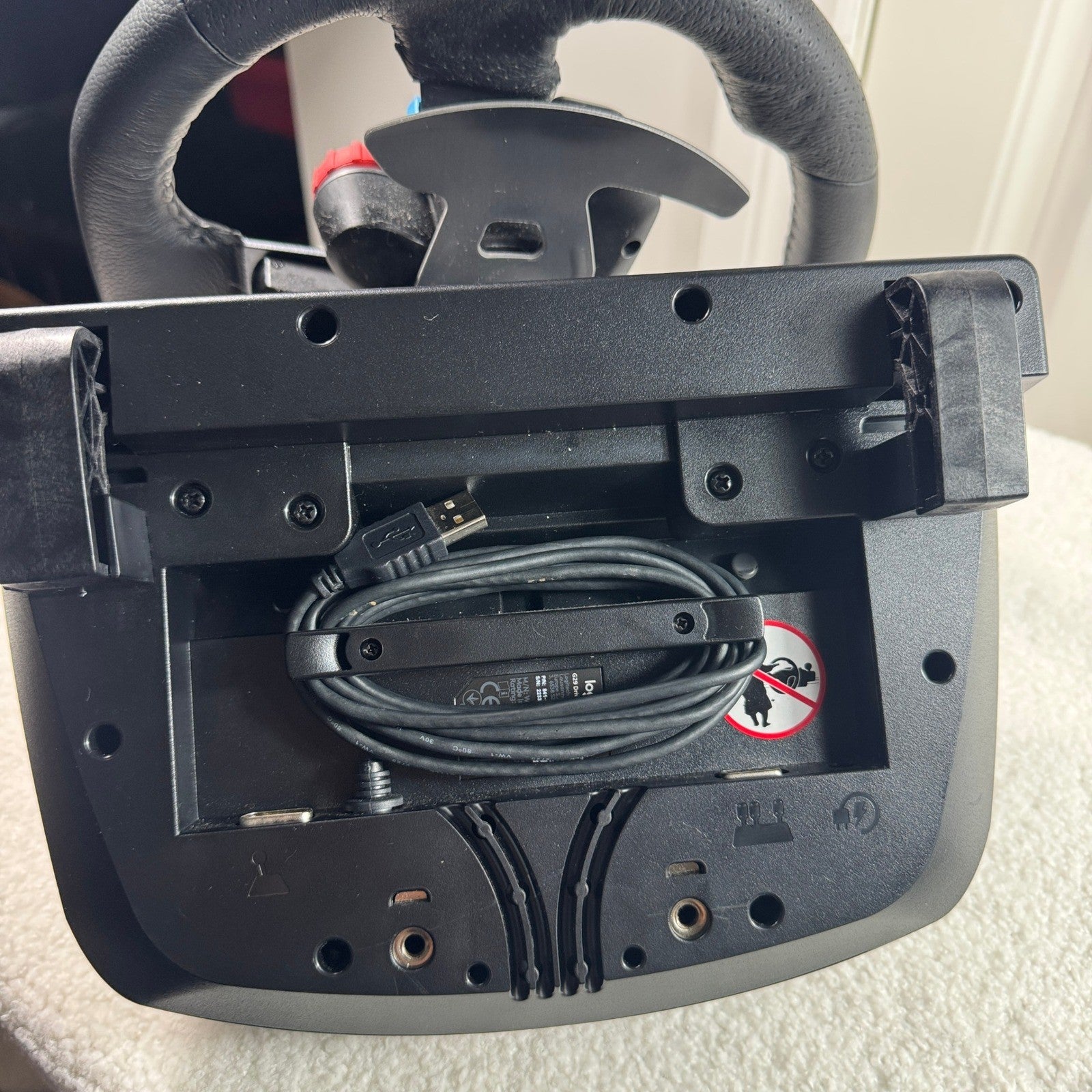 Logitech G29 Driving Force GT Racing Wheel with AC Adapter Tested Working PS5 PC