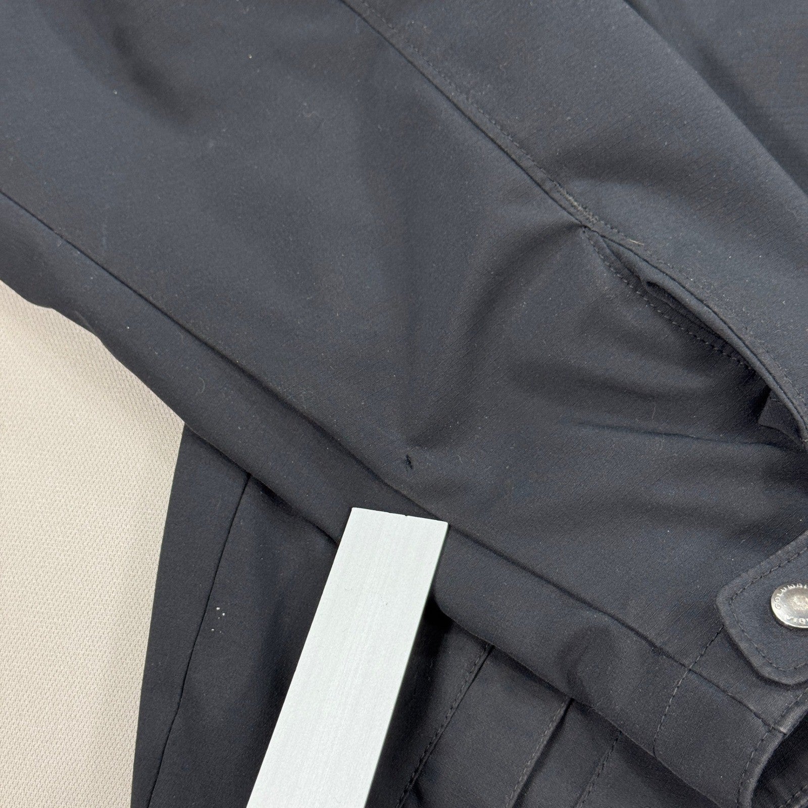 Columbia Ascender Bomber Jacket Full Zip mens Large Black Softshell Lightweight