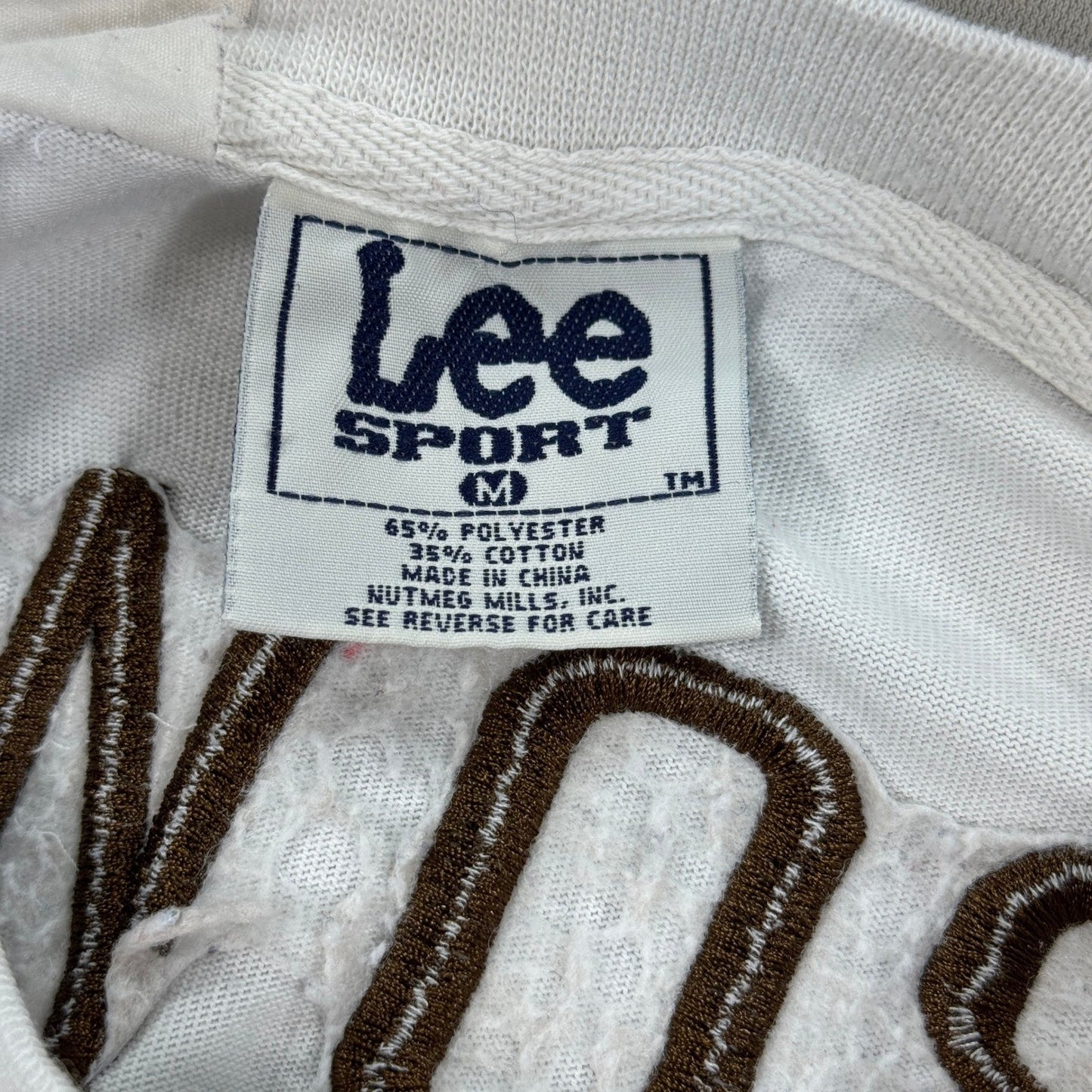 Vintage Lee Cleveland Browns Home NFL Football T-Shirt Sports mens Medium White