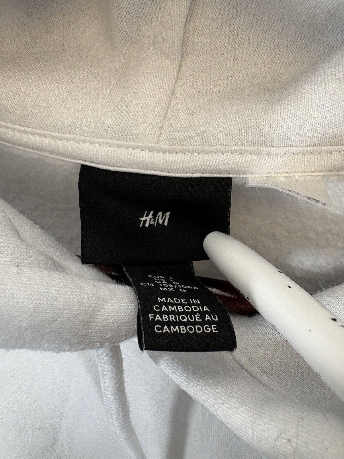 Star Wars Hoodie Mens L H&M Licensed A New Hope Graphic White