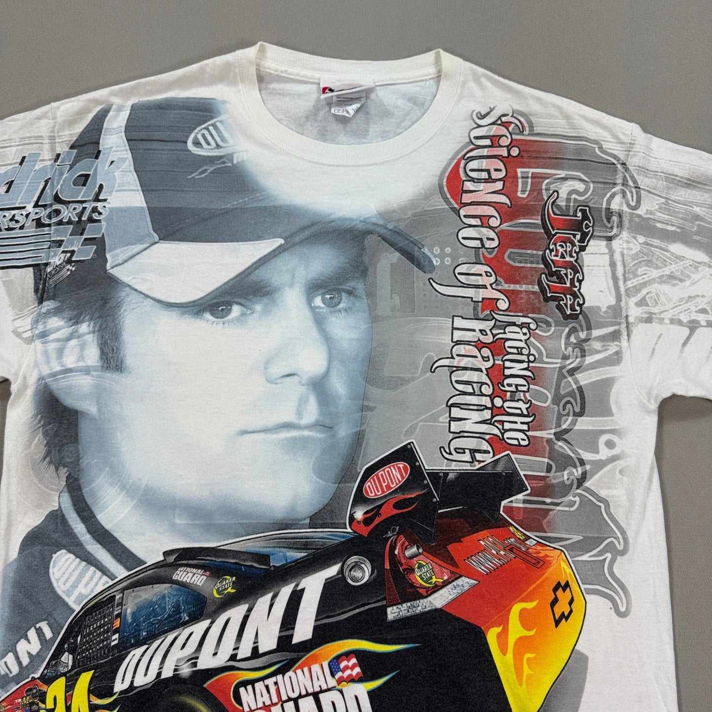 Jeff Gordon Nascar All Over Print AOP T Shirt Size Large Chase Authentics 2010