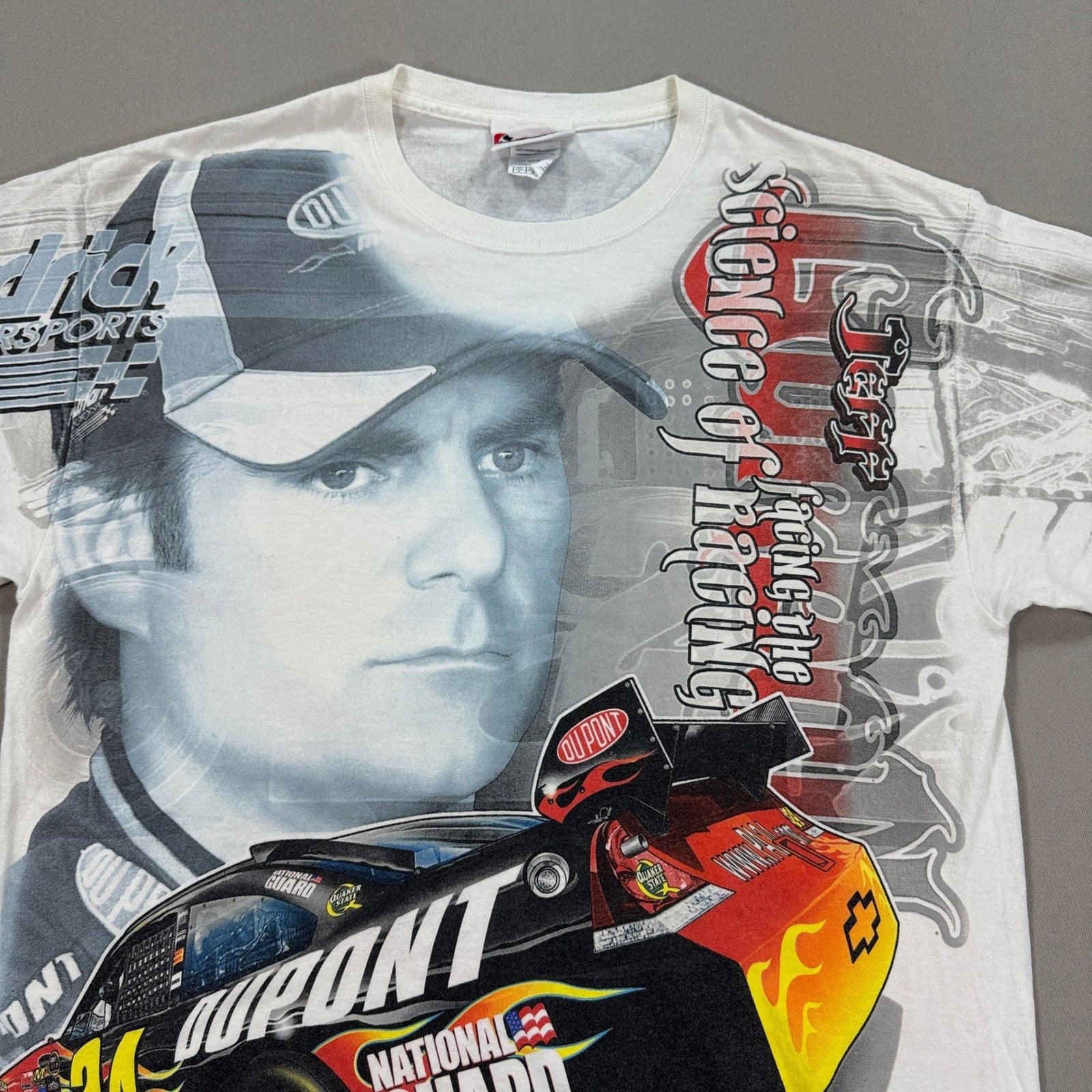 Jeff Gordon Nascar All Over Print AOP T Shirt Size Large Chase Authentics 2010