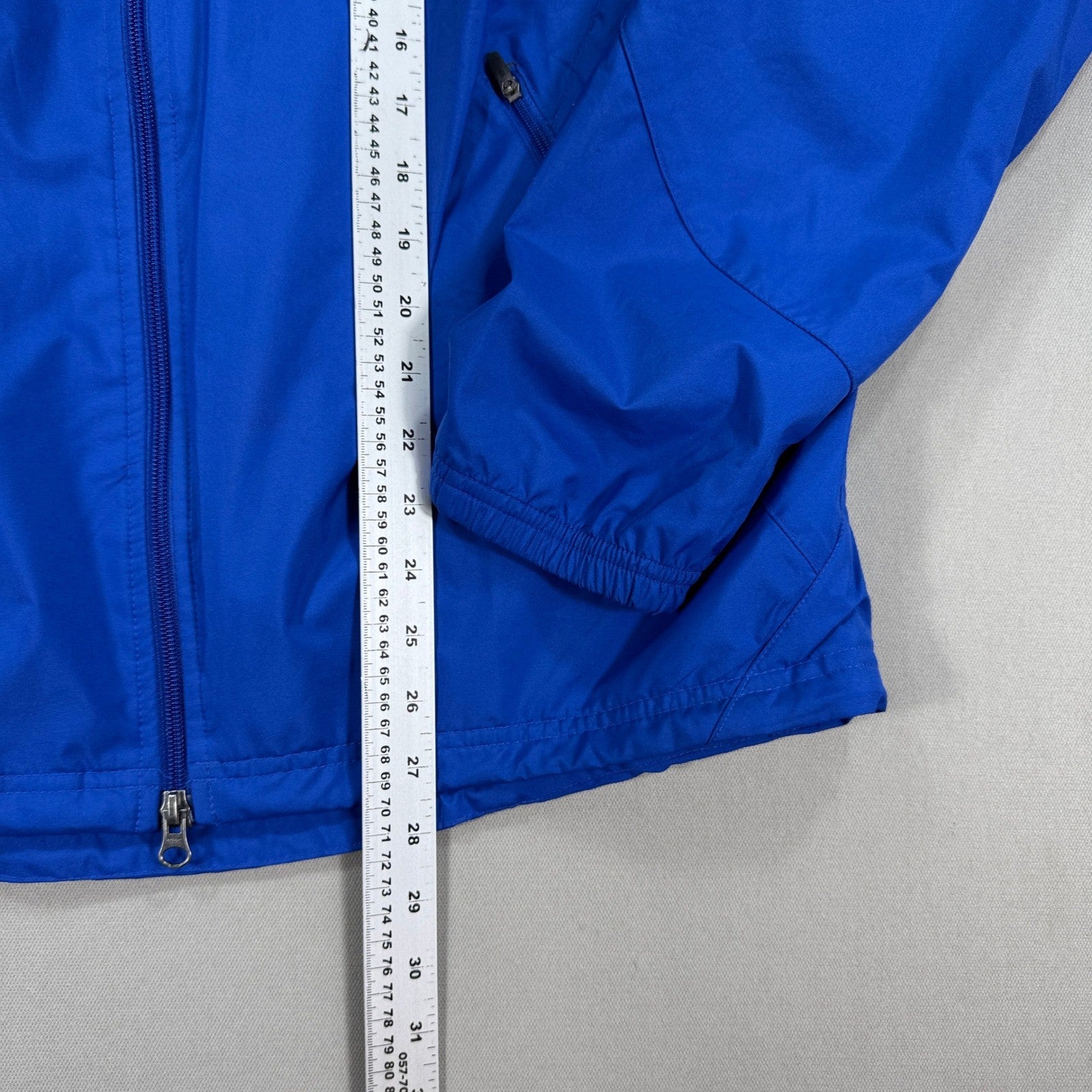 Nike Clima Fit Windbreaker Jacket mens Large Blue Full Zip Lightweight Golf