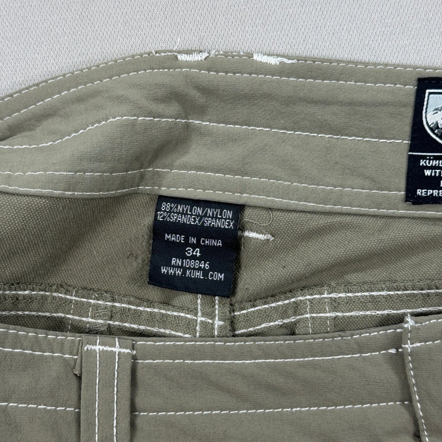 Kuhl Renegade Shorts mens Size 34 Brown Stretch Performance Hiking