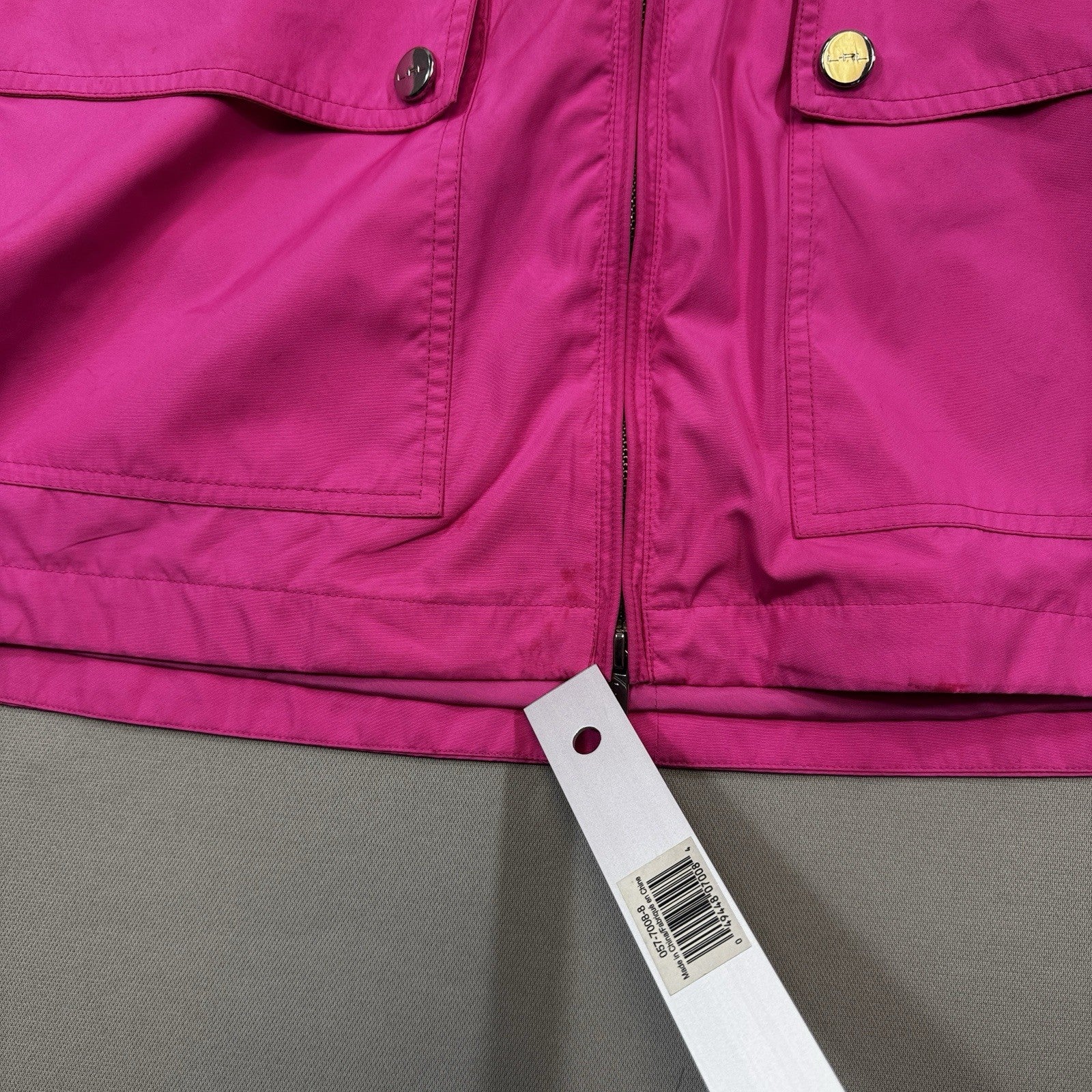 Lauren Ralph Lauren Womens 2XL Hot Pink Zip Up Vest Sleeveless Activerwear