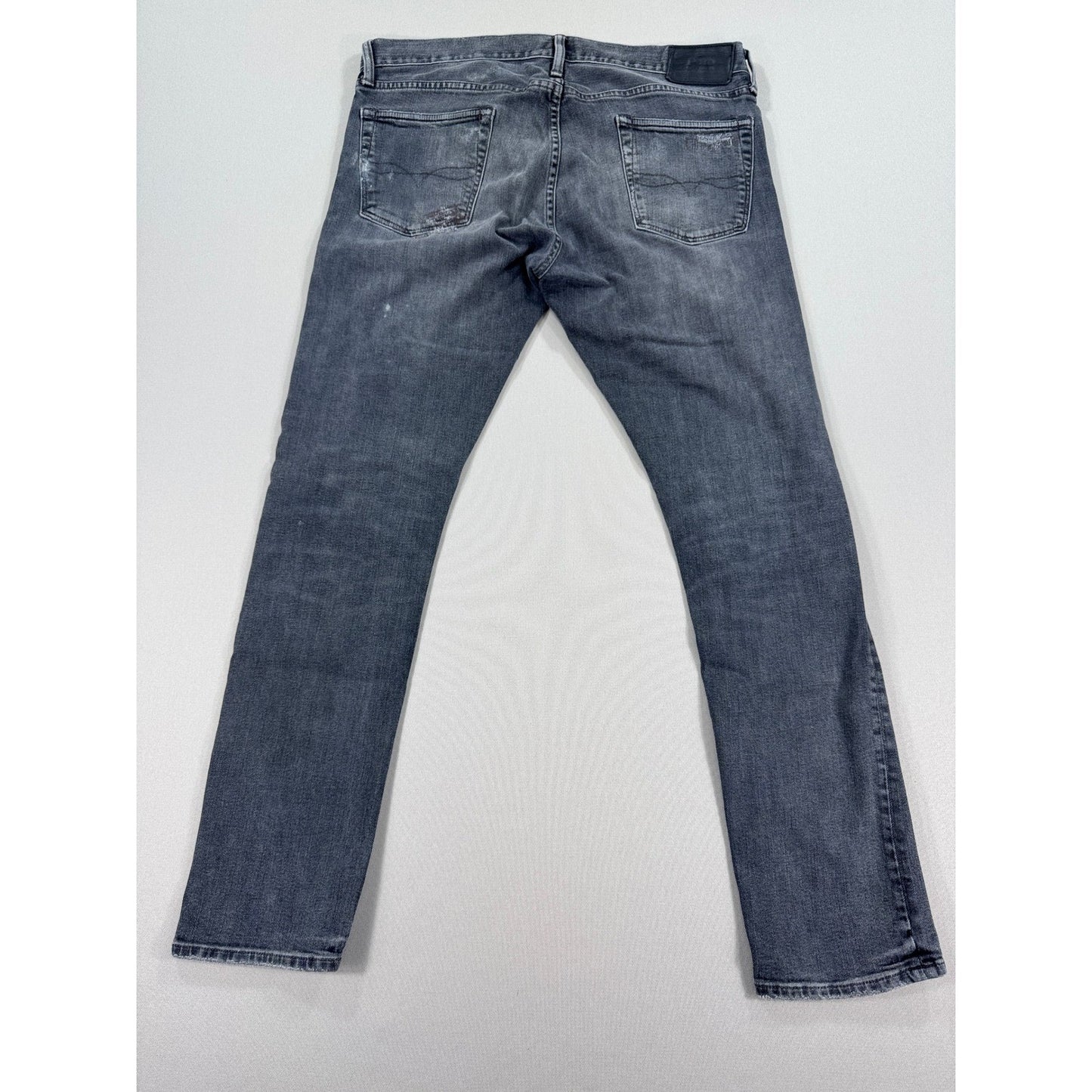 Polo Ralph Lauren Sullivan Slim Jeans mens 33x30 Btn Fly Distressed Patchwork