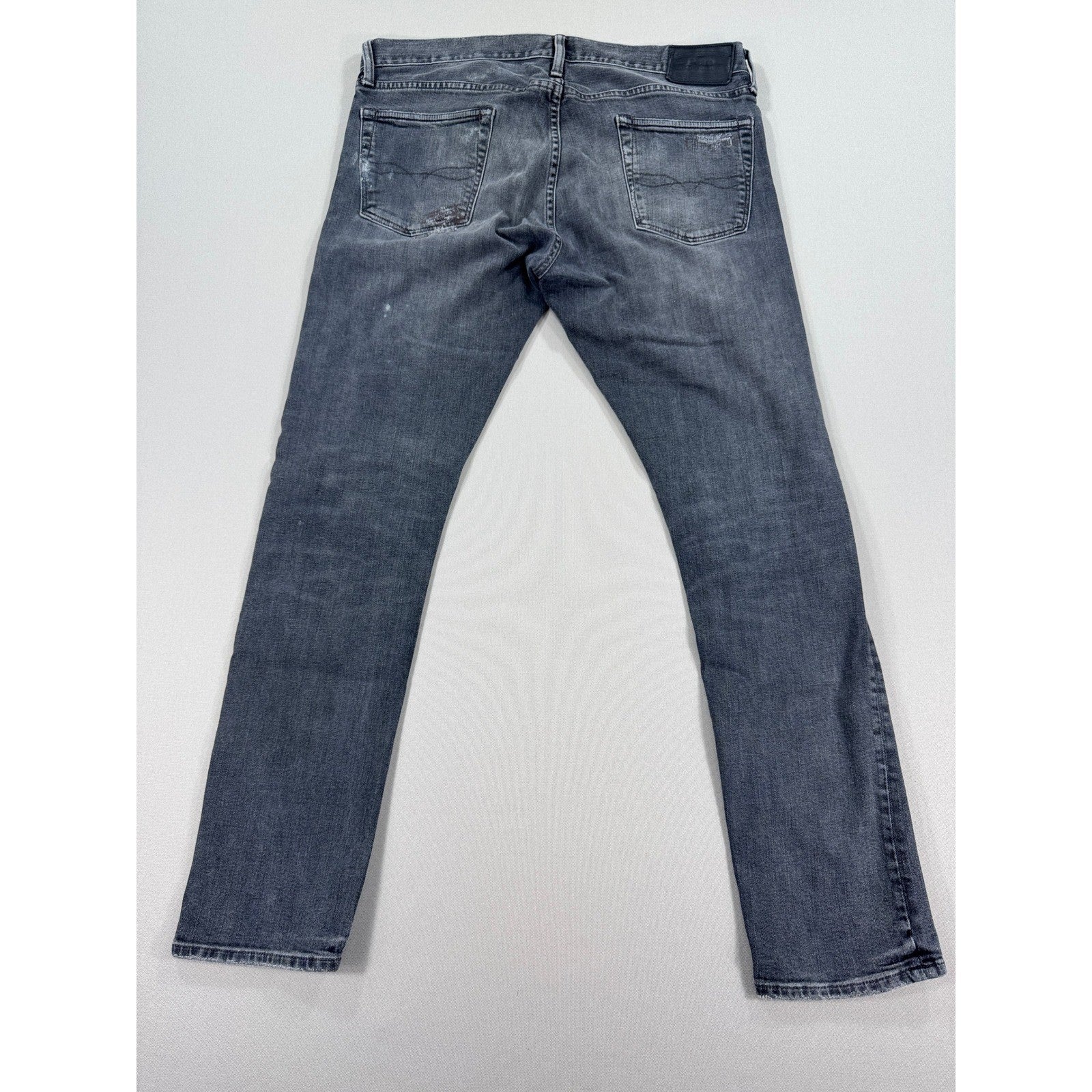 Polo Ralph Lauren Sullivan Slim Jeans mens 33x30 Btn Fly Distressed Patchwork