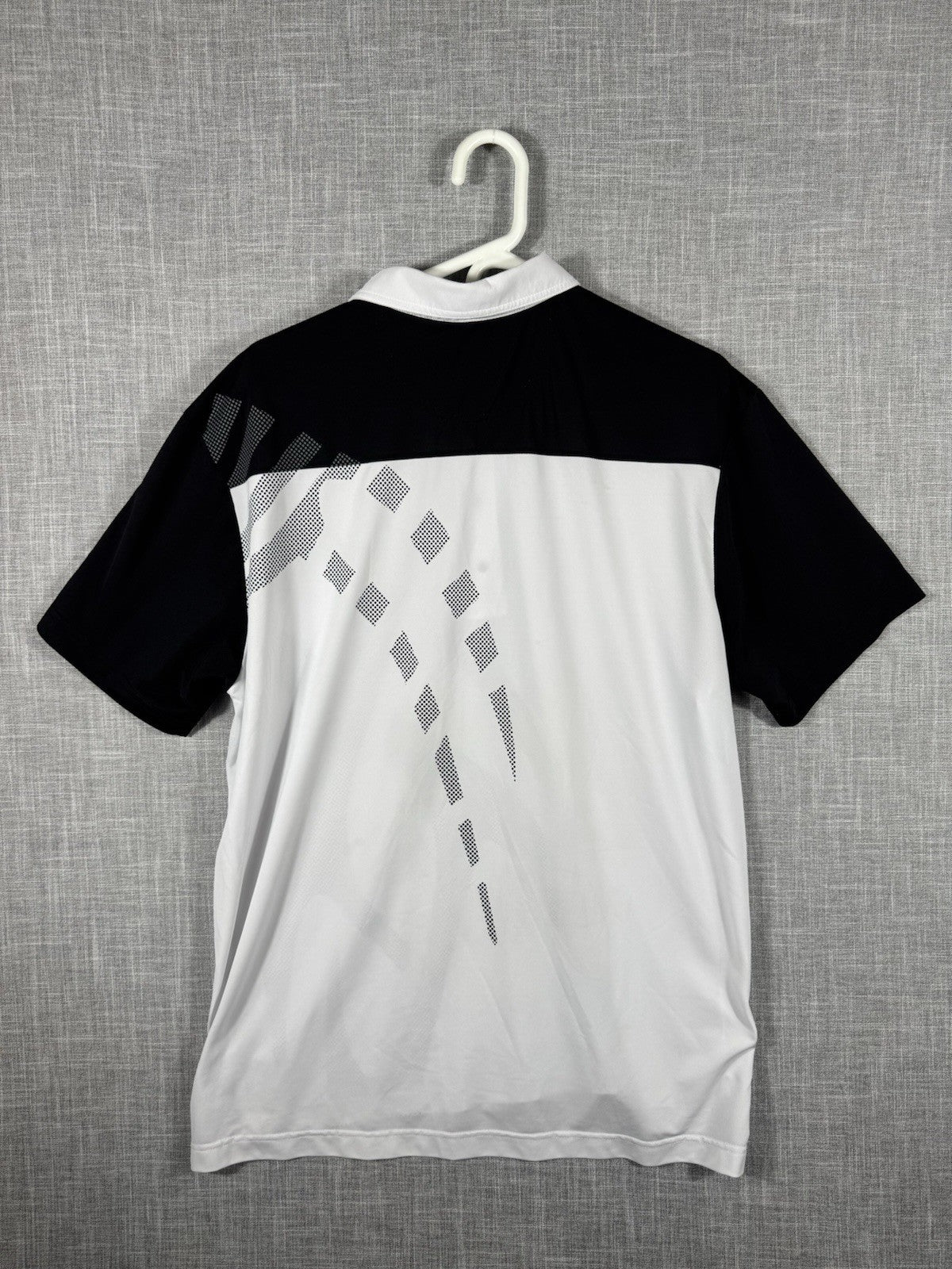 JAMIE SADOCK mens GOLF/POLO Black And White Size Large Geometric Pattern