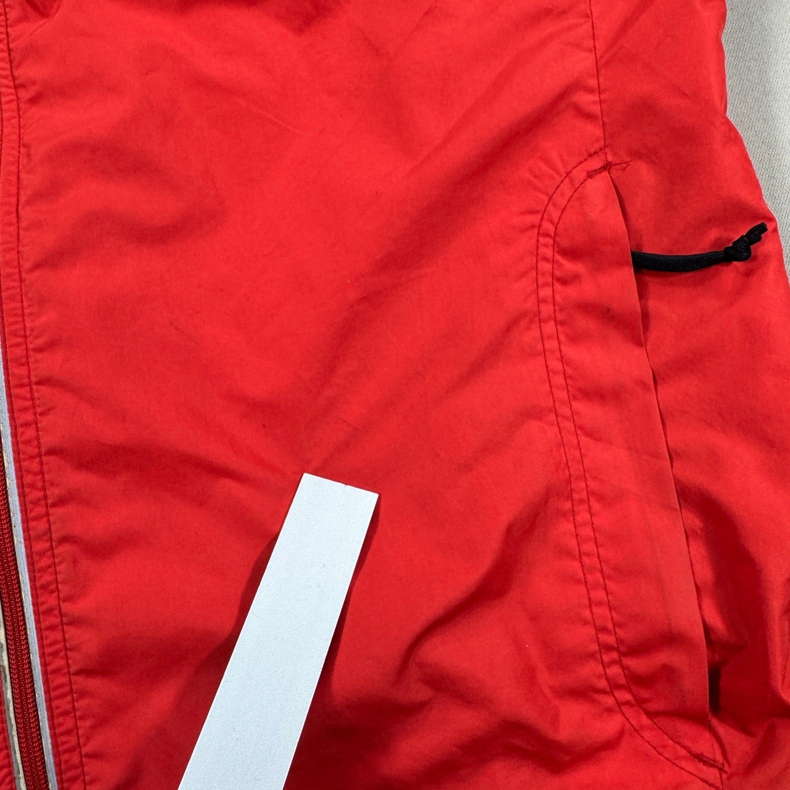 Vintage 90s Nike Fit Track Jacket mens Large Red Full Zip Windbreaker Tailwind