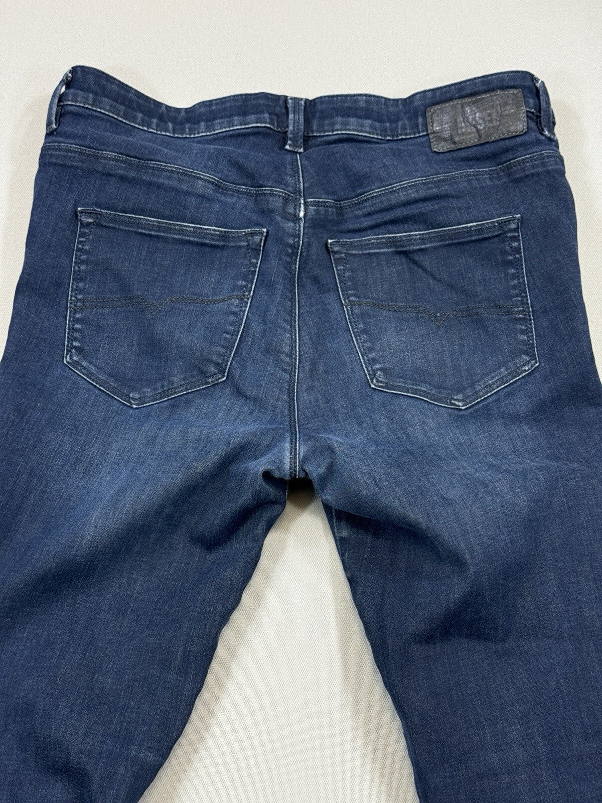 Diesel Jeans Skinzee High Womens 30x32 Blue Denim Super Slim-Skinny High Waist