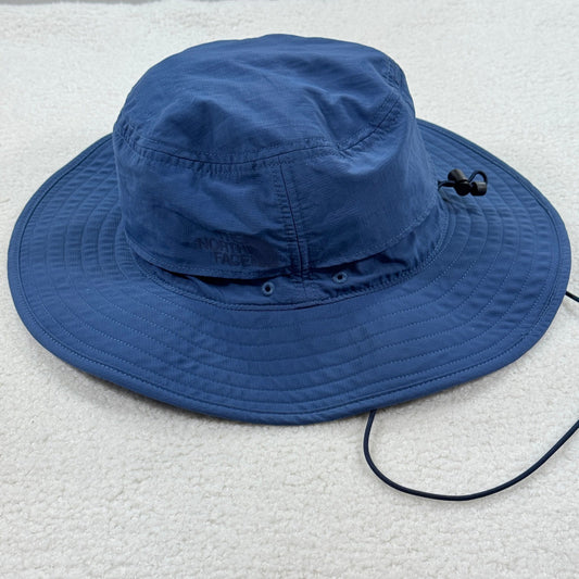 The North Face Blue Bucket Hat Size S - M Vented Adjustable Wide Brim 7 5/8"