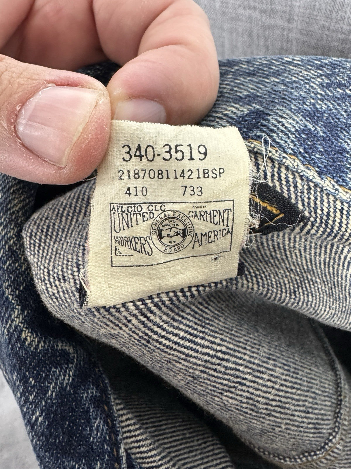 Vintage Lee Riders Jean Jacket Denim Trucker 80s 153438 Mens Size M Made In USA