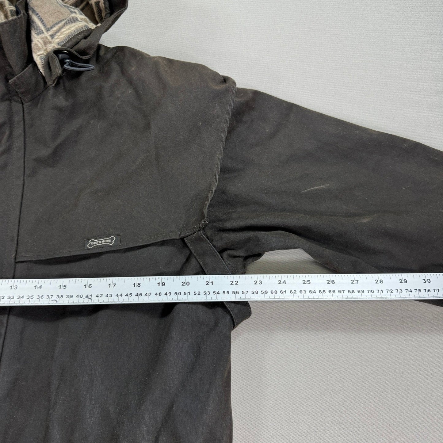 Driza-Bone Coat Style Waxed mens Small Brown Made in Australia Quilted Lining