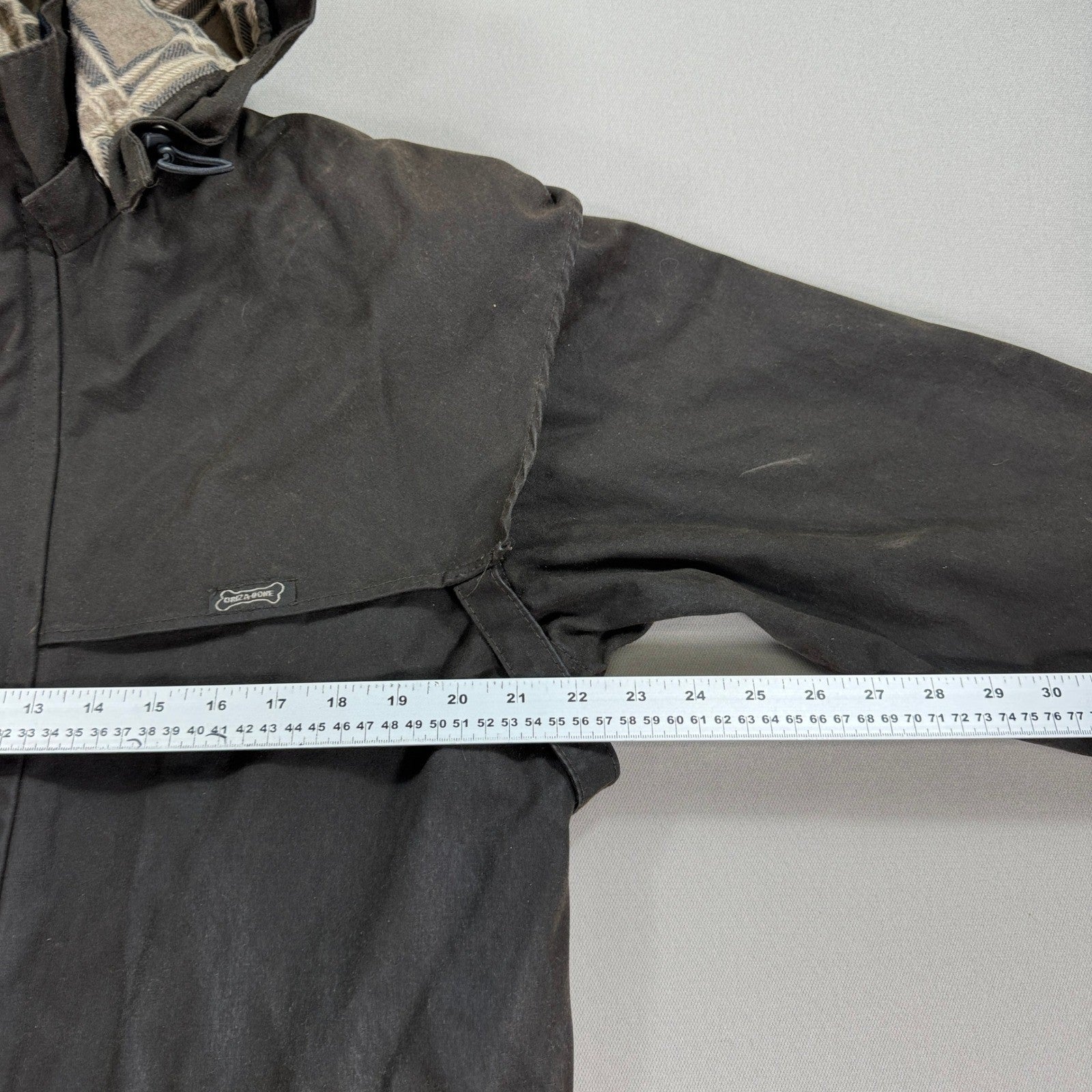 Driza-Bone Coat Style Waxed mens Small Brown Made in Australia Quilted Lining