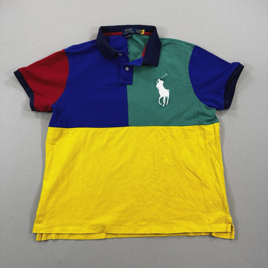 Vintage Y2K Polo Ralph Lauren Shirt Men’s XL Slim Fit Colorblock Chief Keef
