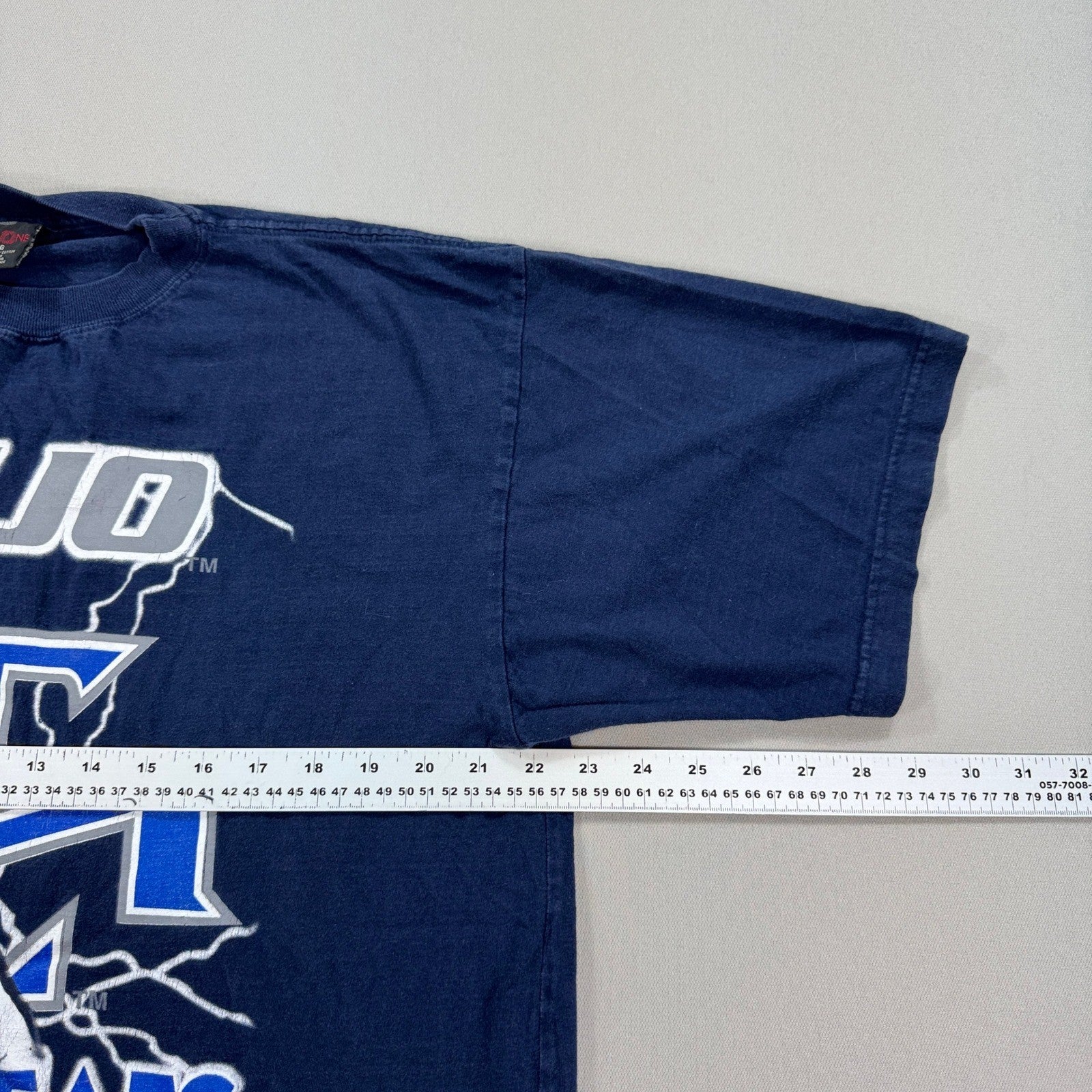 Vintage Toronto Maple Leafs Curtis Joseph Shirt NHL Hockey mens Large Navy Blue