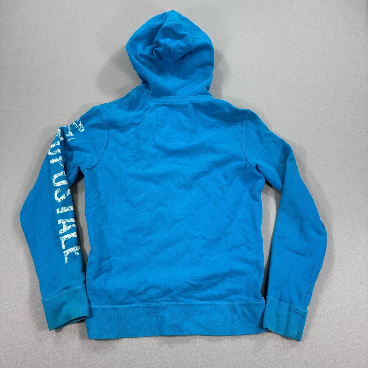 Aeropostale 87 Athletic Full Zip Sweater Womens Medium Blue Sweatshirt Logo