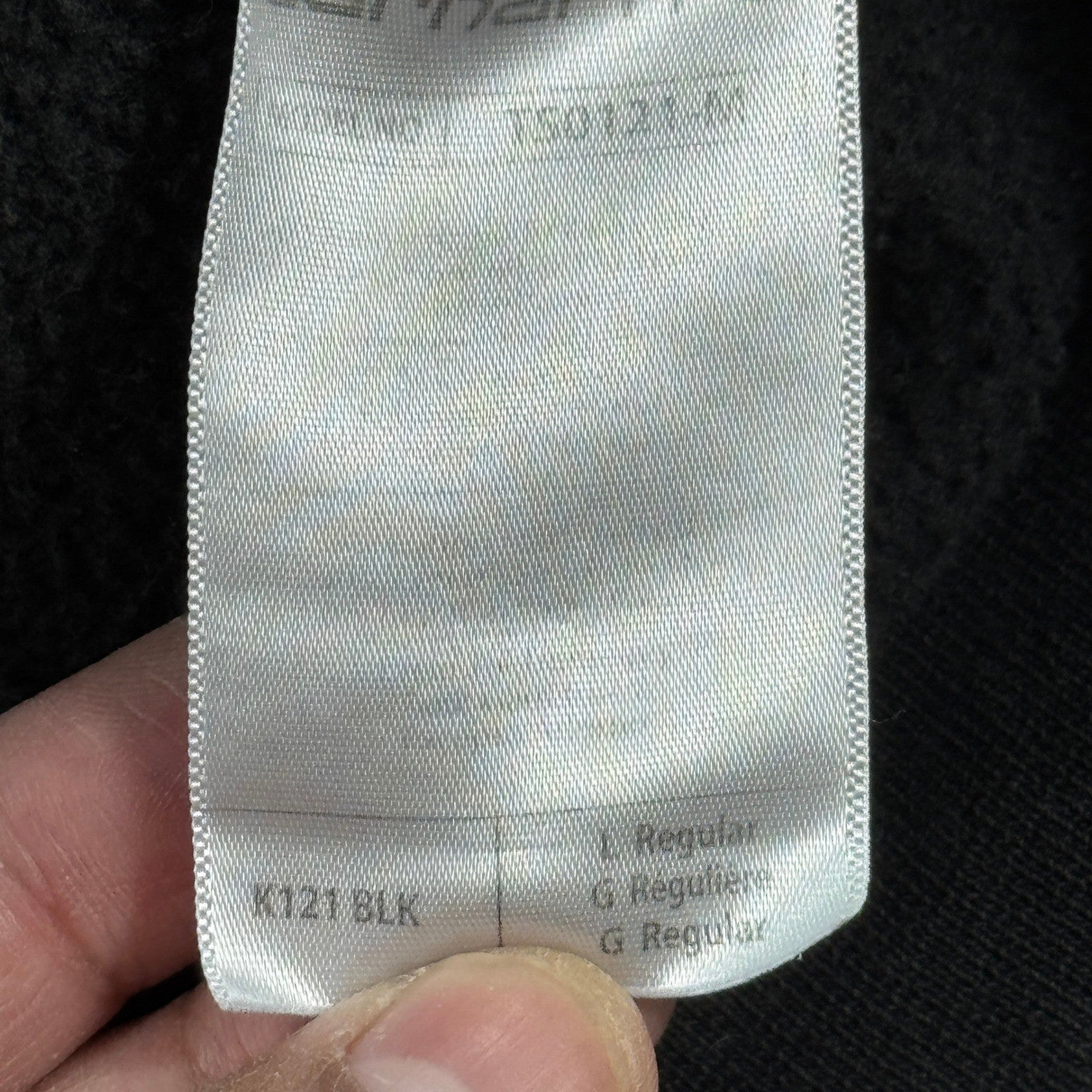 Carhartt K121 Hoodie Men's Large Black Loose Fit Pullover Sweatshirt Midweight